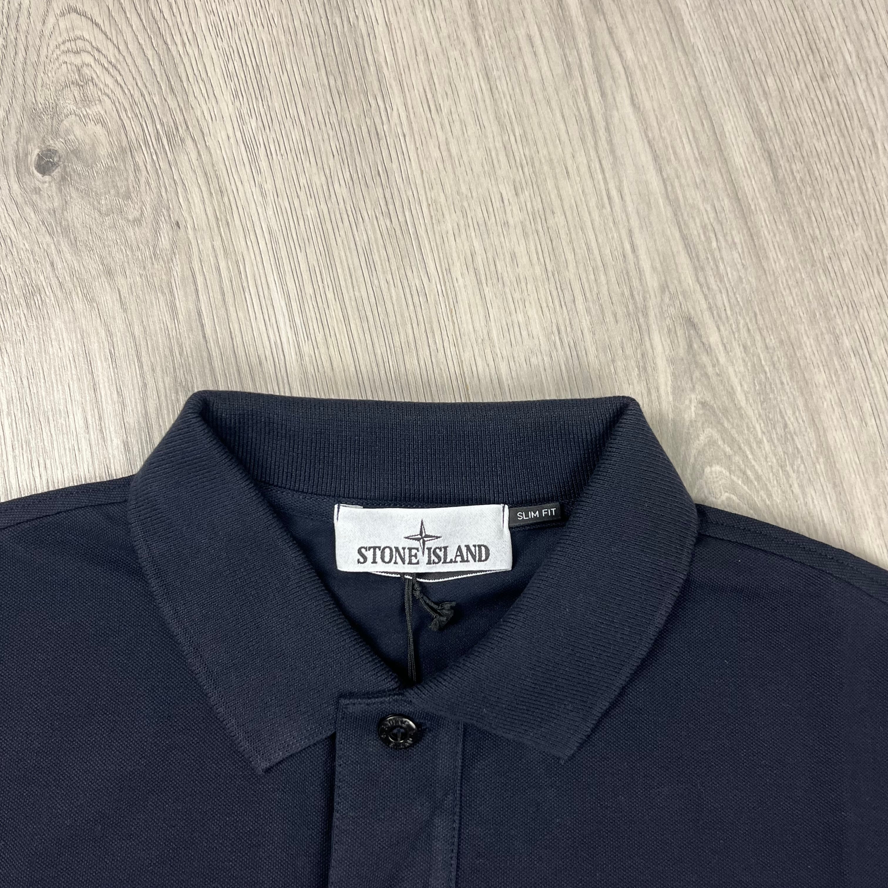 Stone Island Patch Polo Shirt - Navy