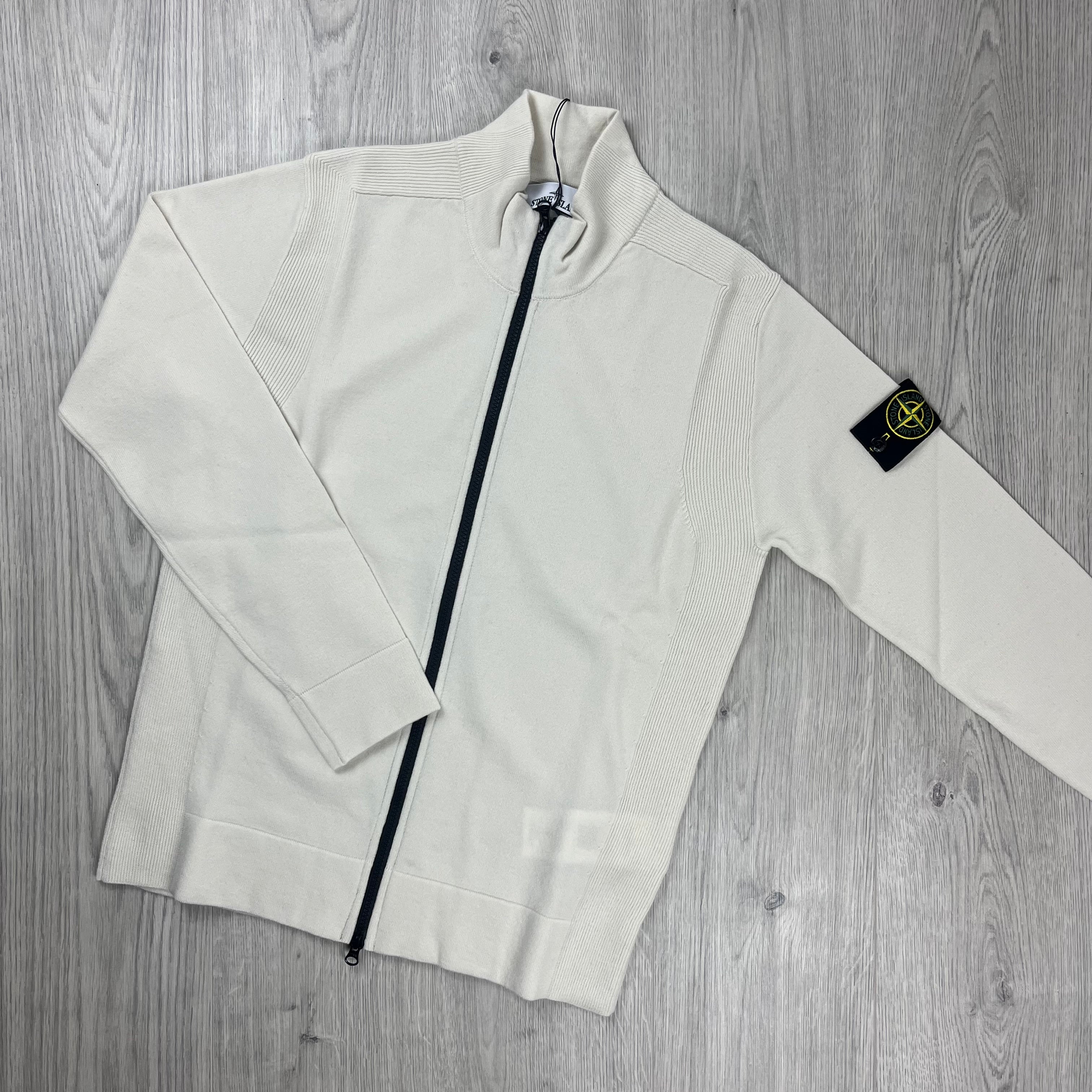 Stone Island Knit Zip Fleece - Plaster