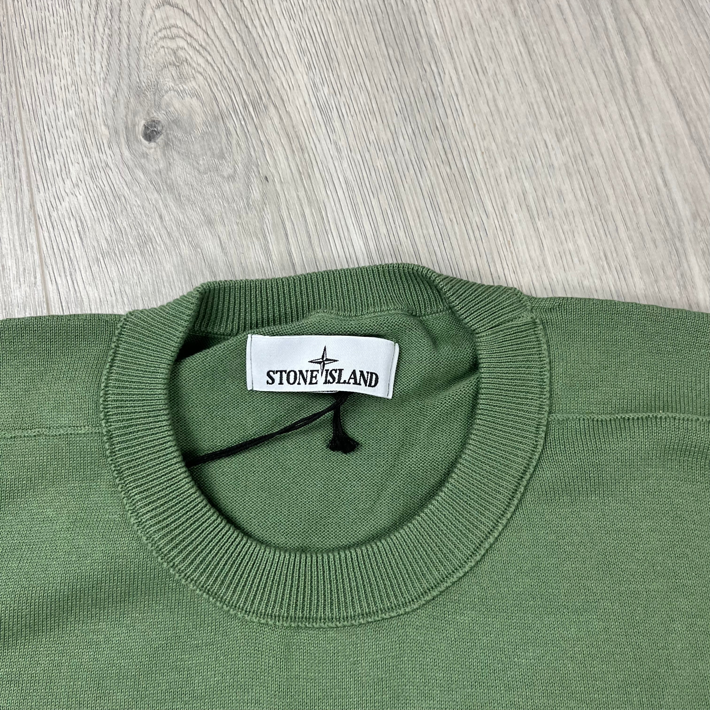 Stone Island Knit Sweatshirt - Sage Green