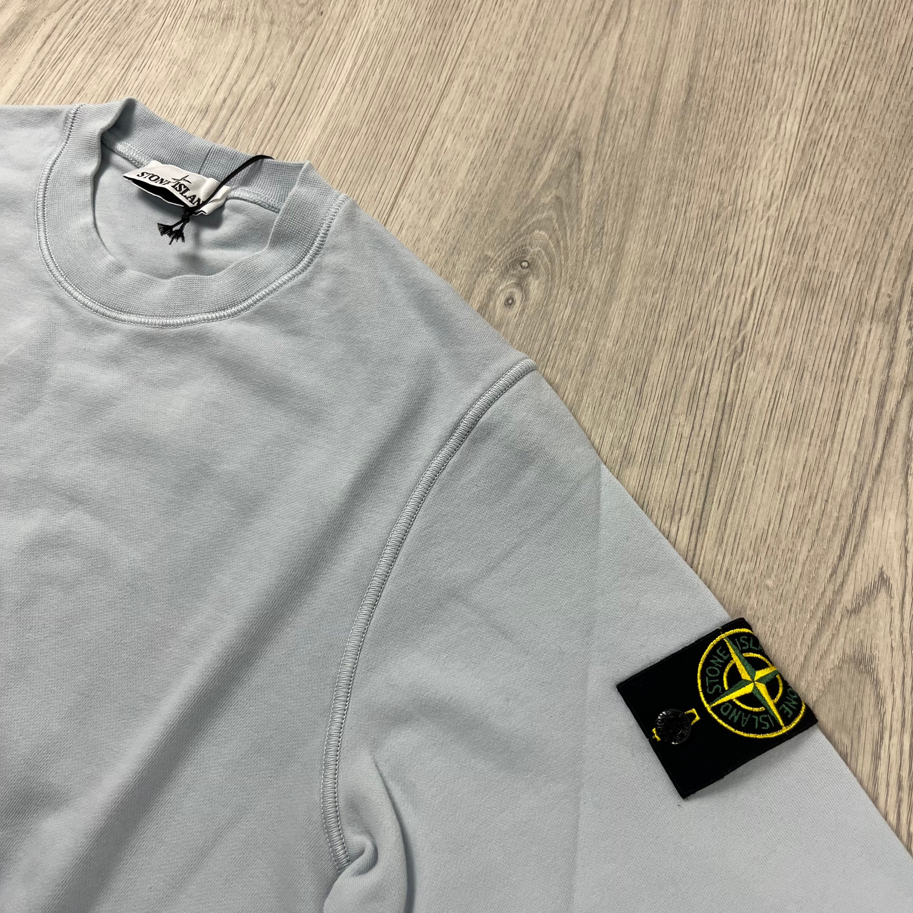 Stone Island Dyed Sweatshirt - Sky Blue