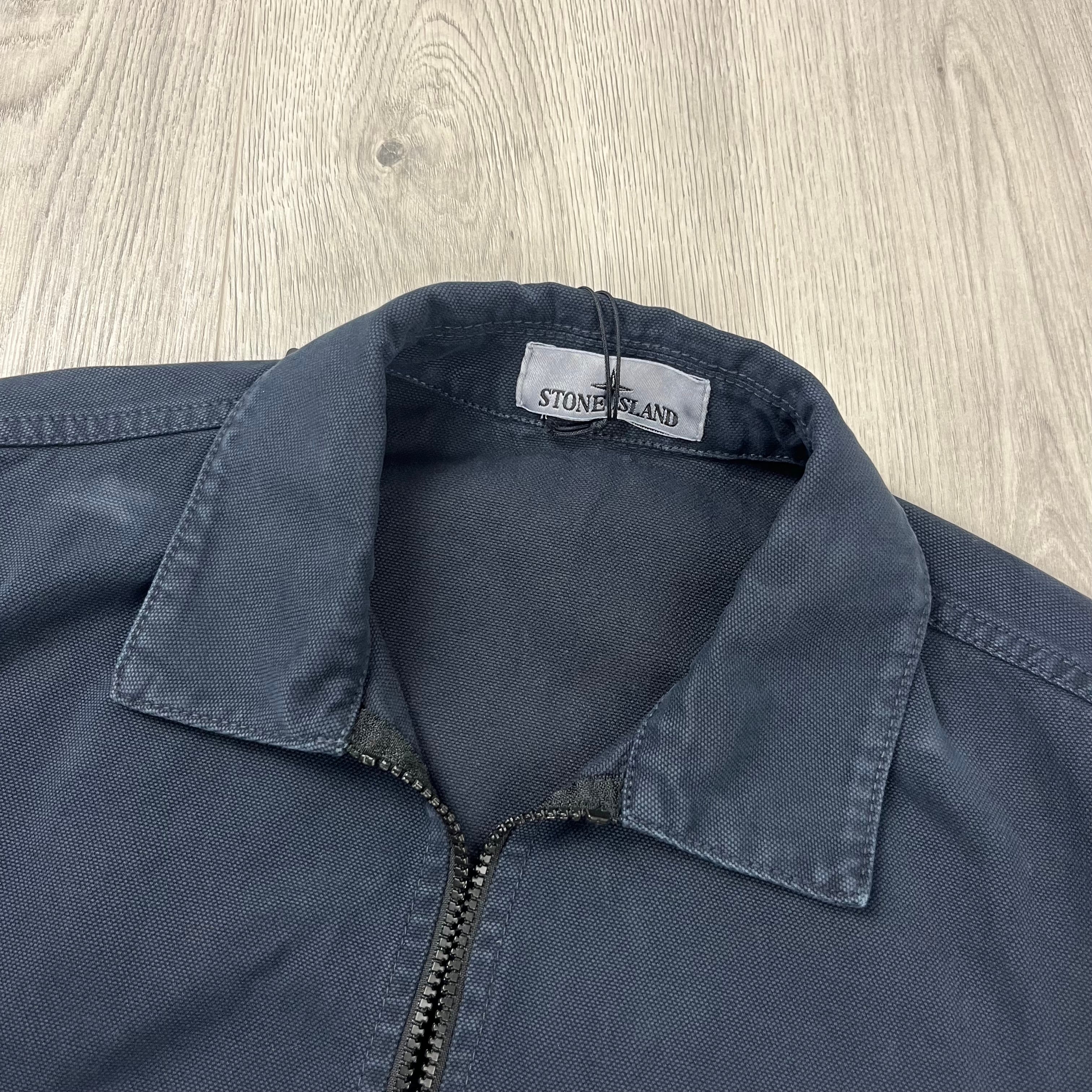 Stone Island Patch Overshirt - Navy