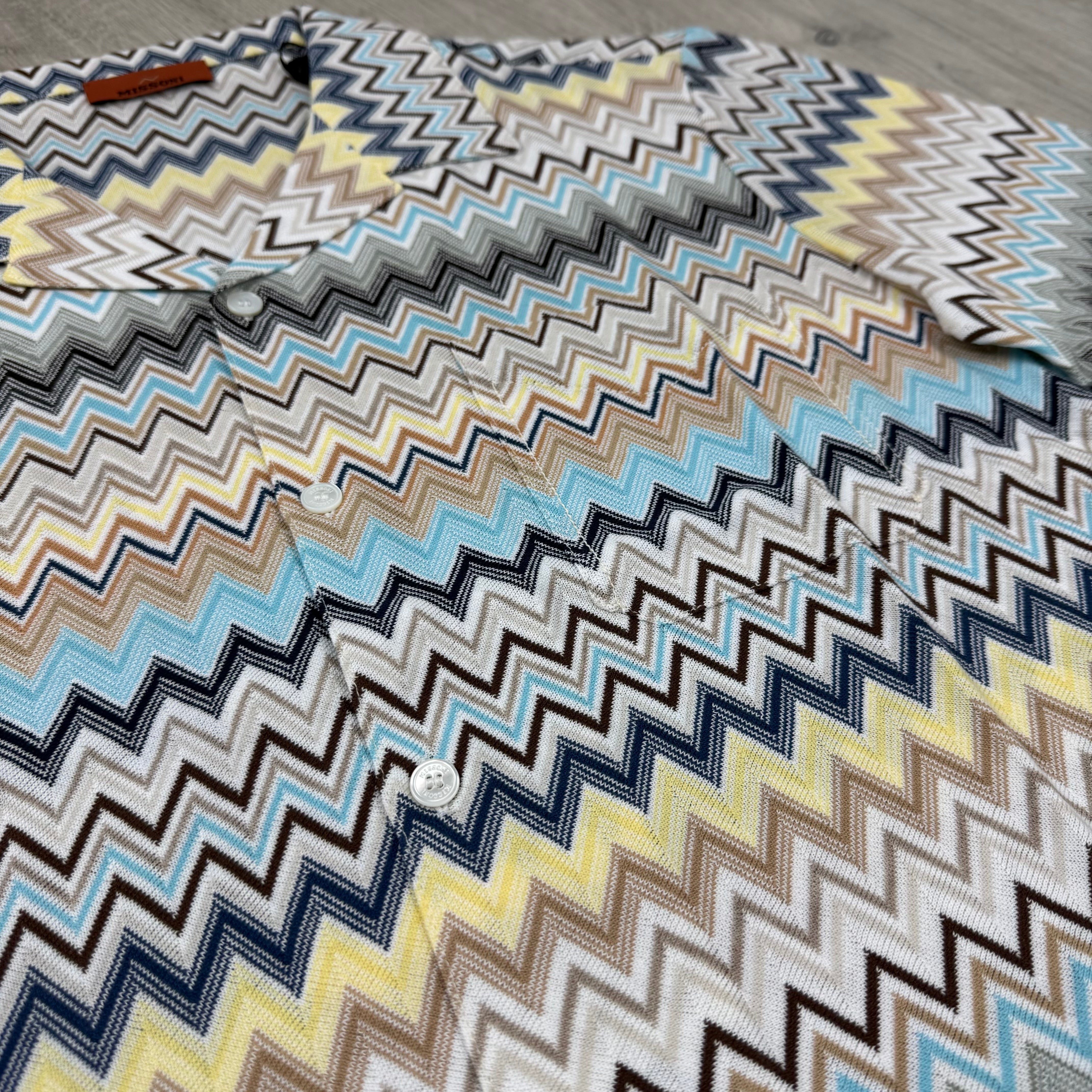 Missoni Chevron Bowling Shirt - Cream