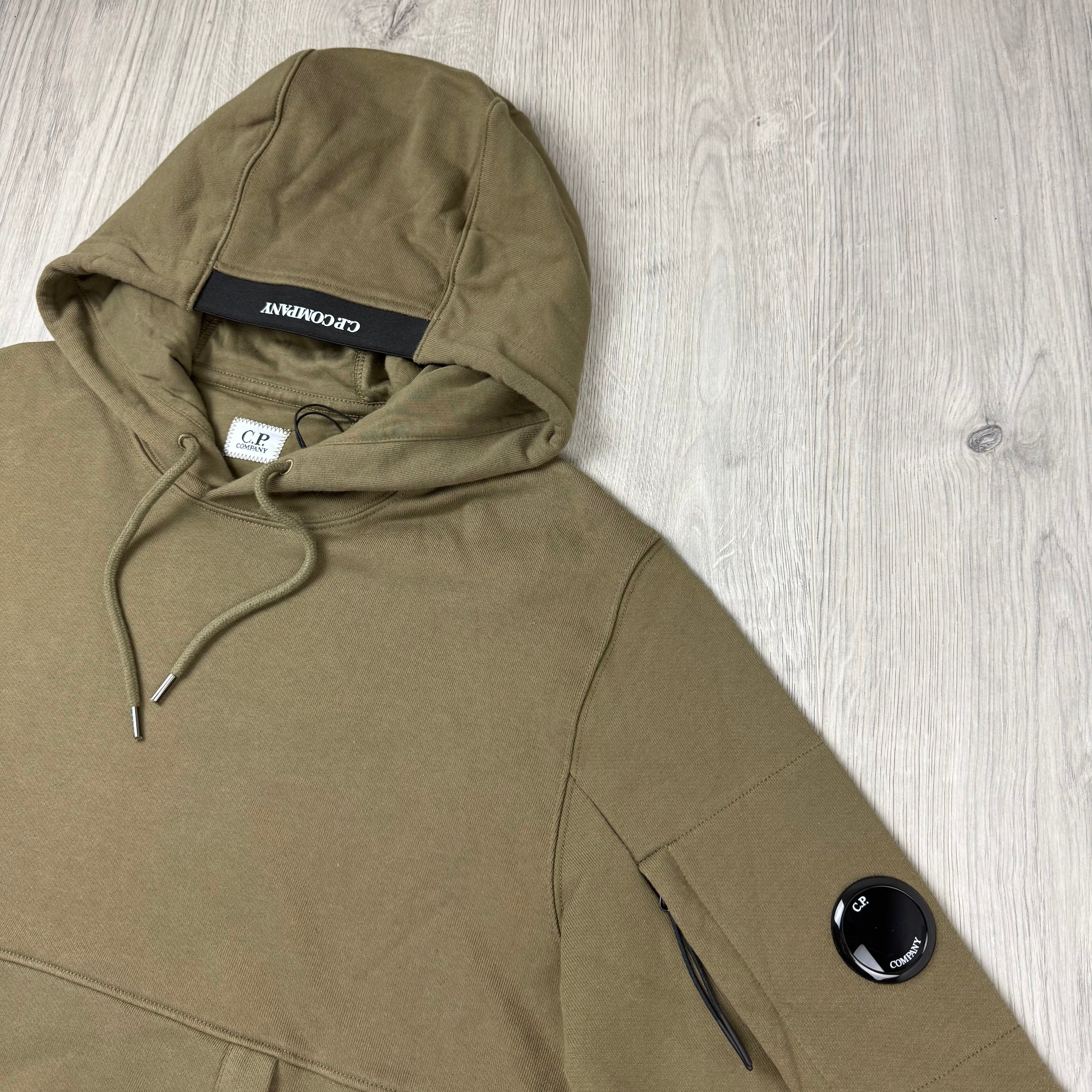 CP Company Raised Fleece Hoodie - Butternut