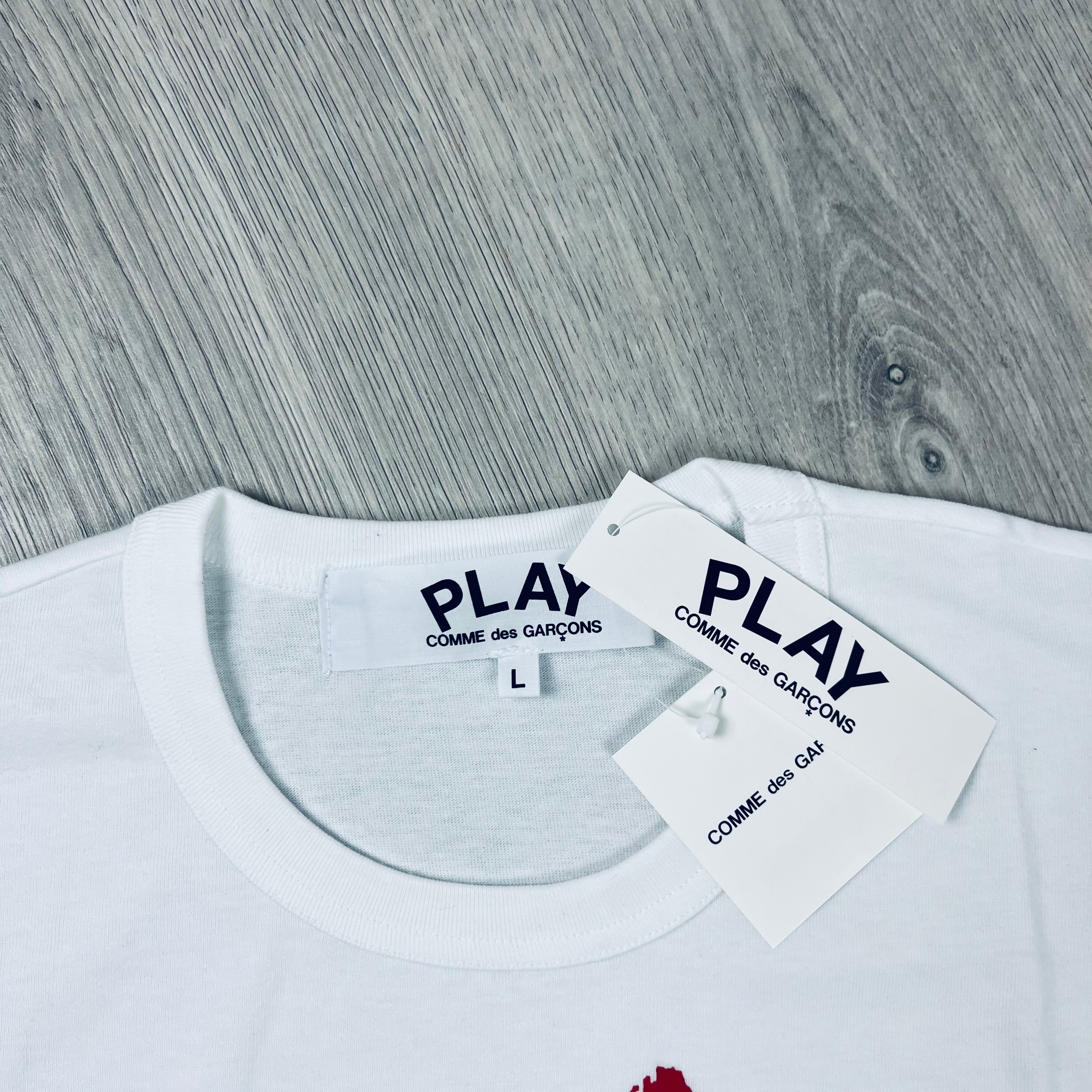 Comme des Garçons PLAY T-Shirt - White