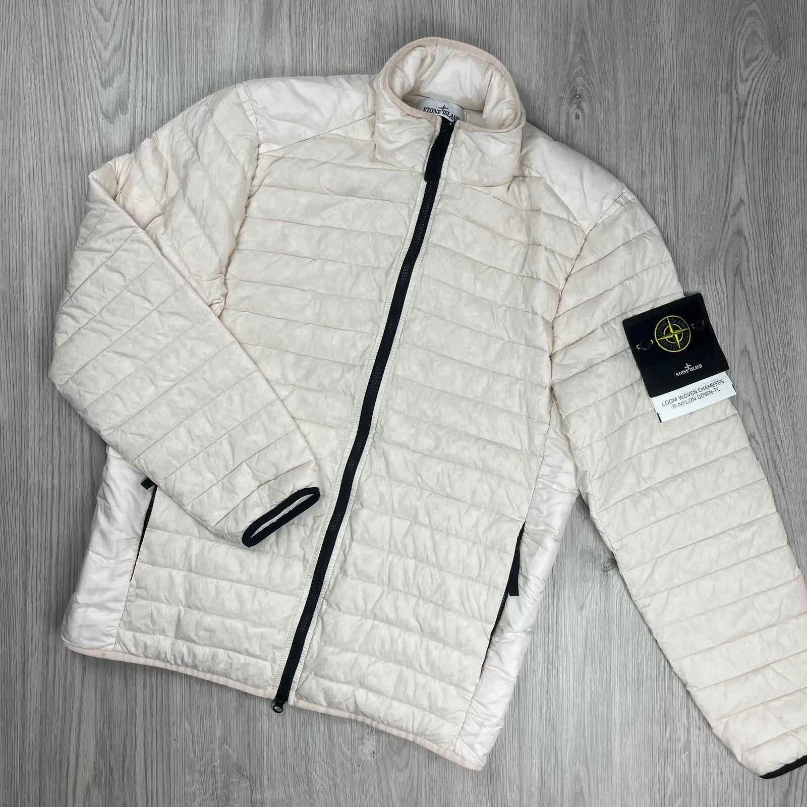 Stone Island Woven Down Jacket - Pink