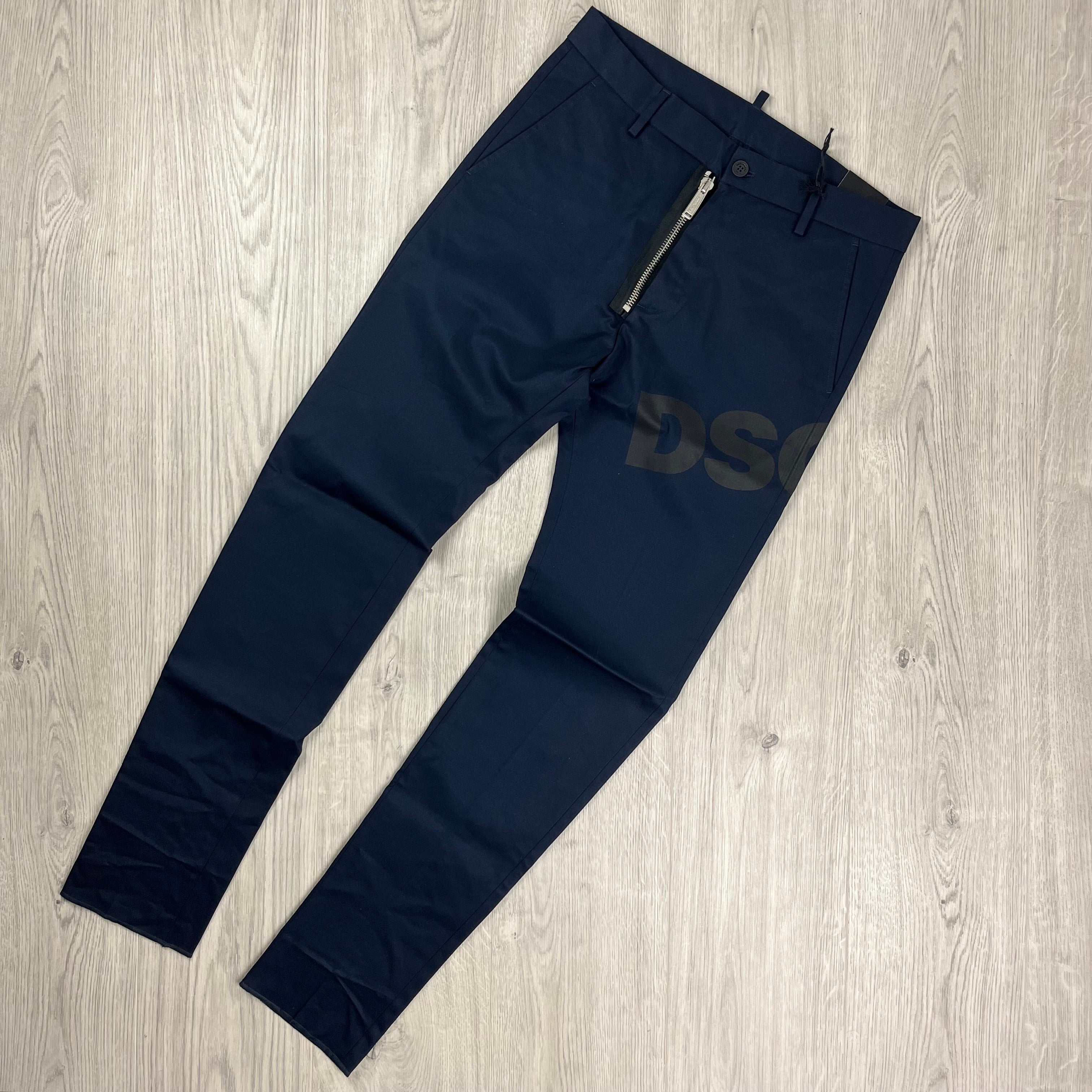 DSQUARED2 Logo Chinos - Navy