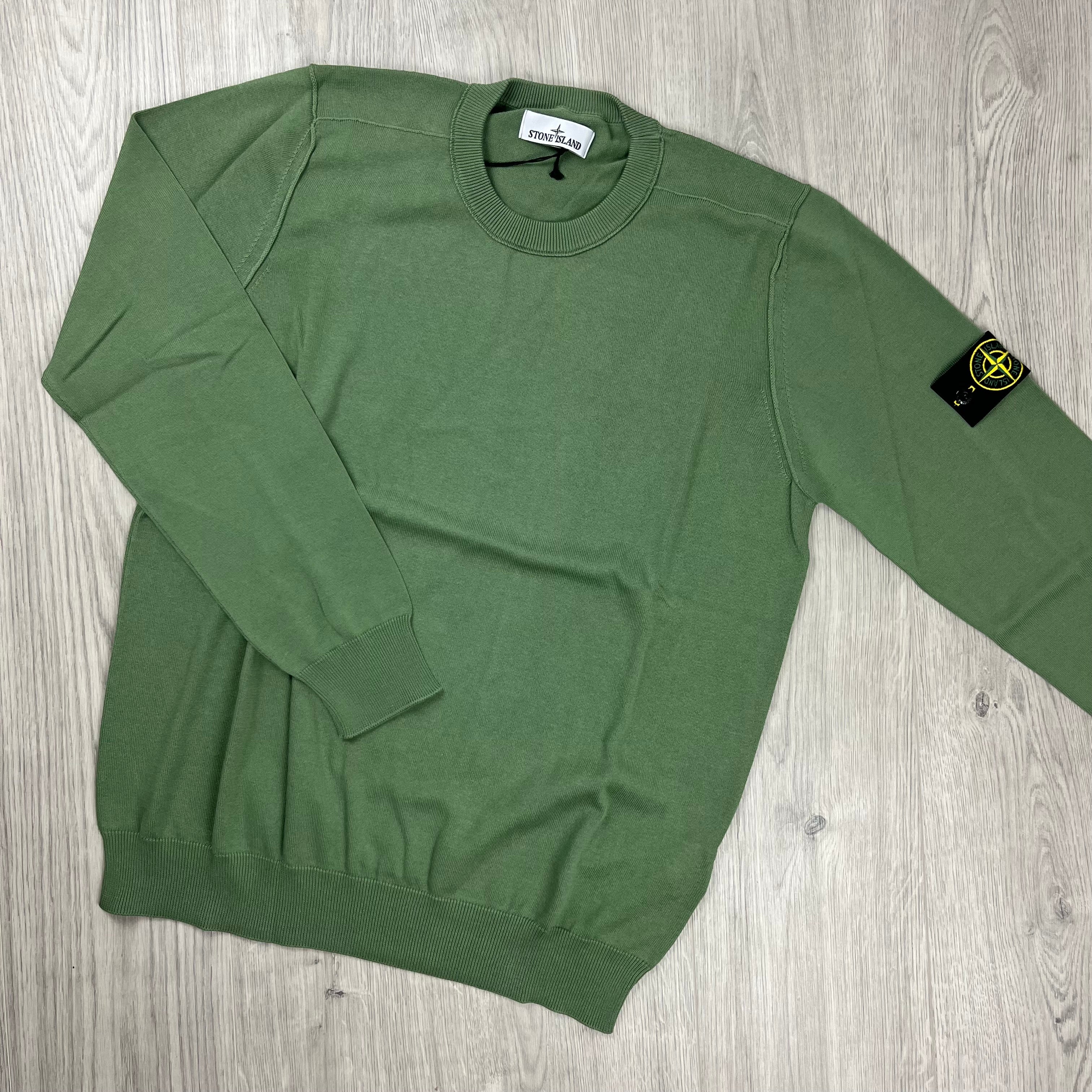 Stone Island Knit Sweatshirt - Sage Green