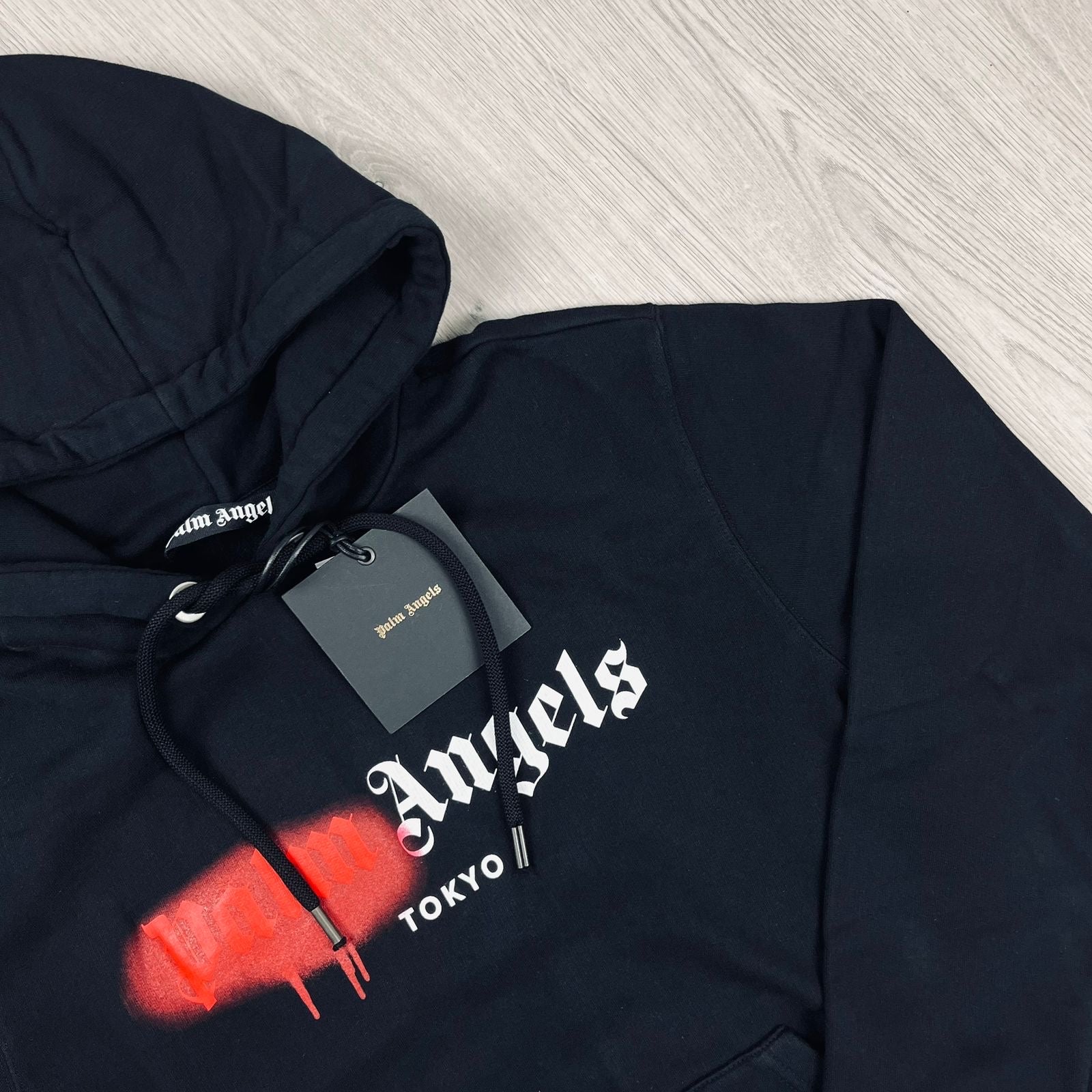 Palm Angels Spray Hoodie - Black