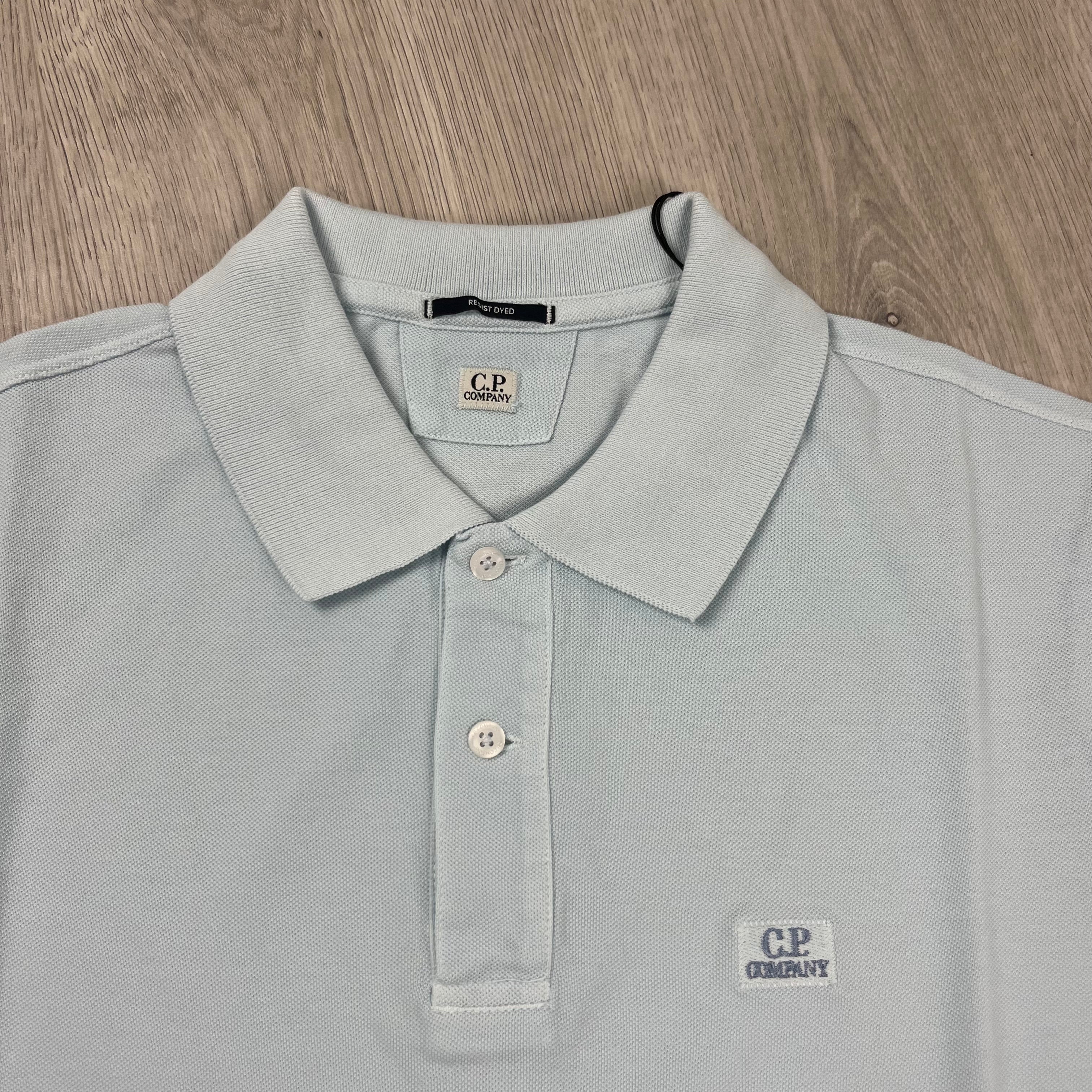 CP Company Piquet Polo Shirt - Starlight