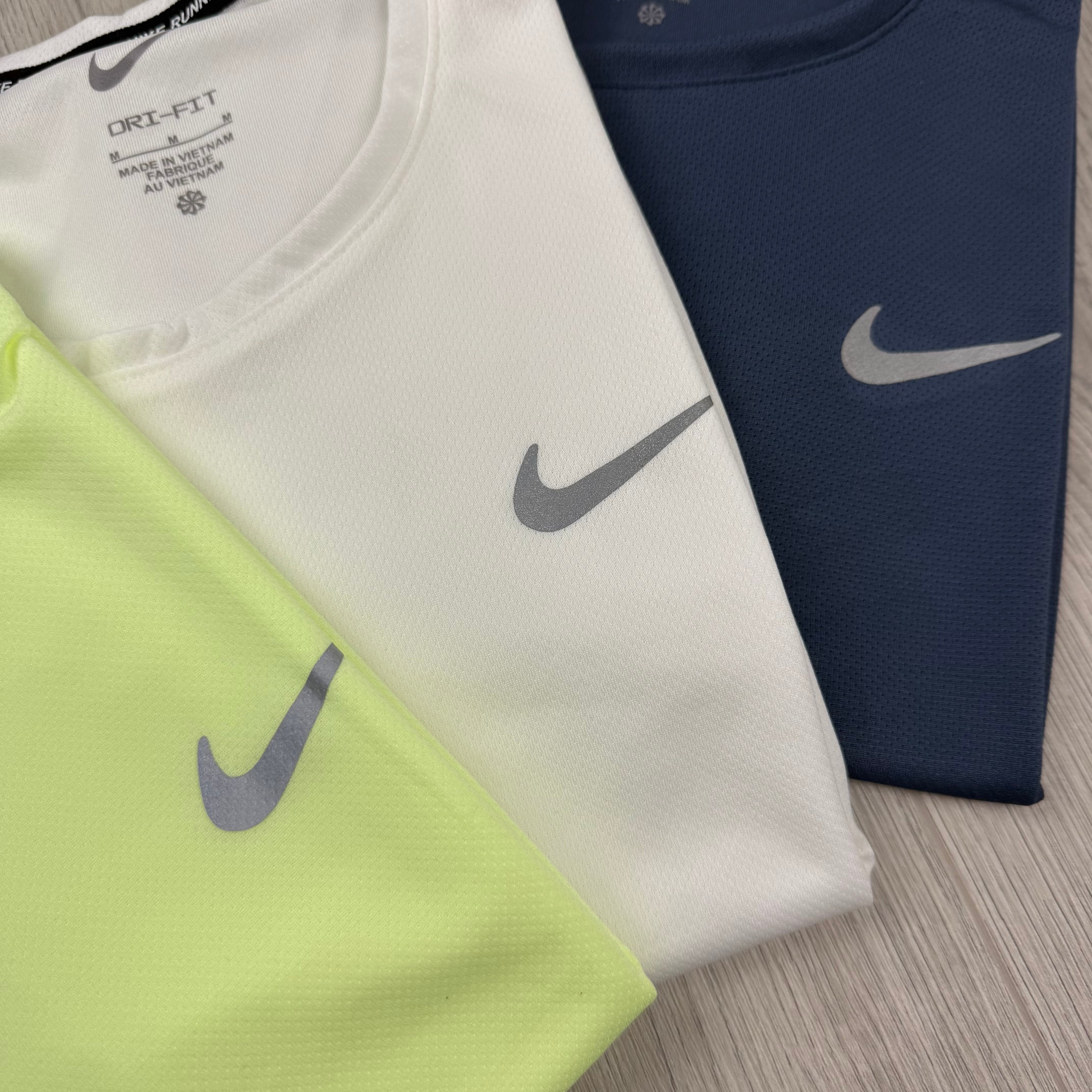 Nike 'Miler' T-Shirt Set - White, Volt Thunder