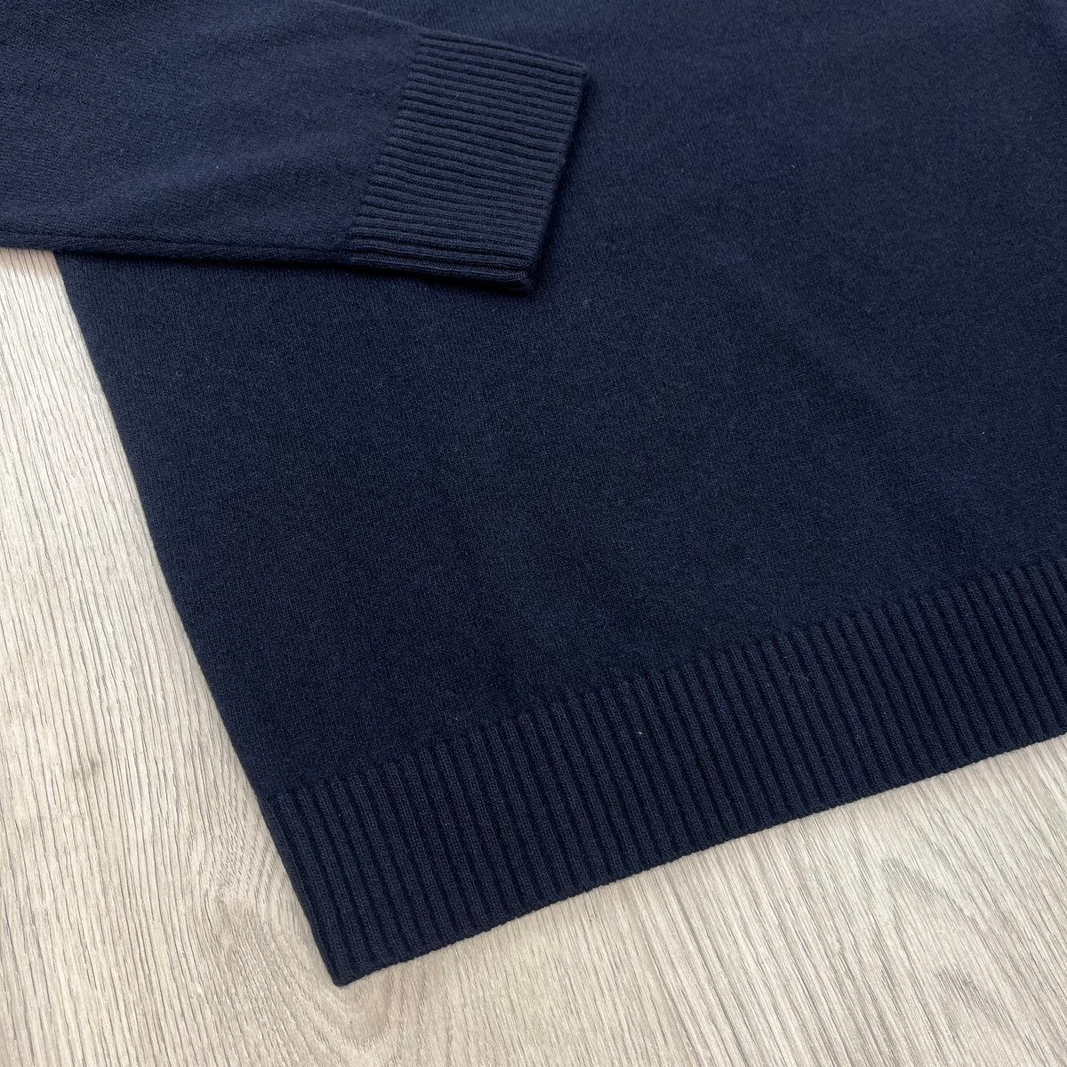Stone Island Knit Polo Shirt - Navy