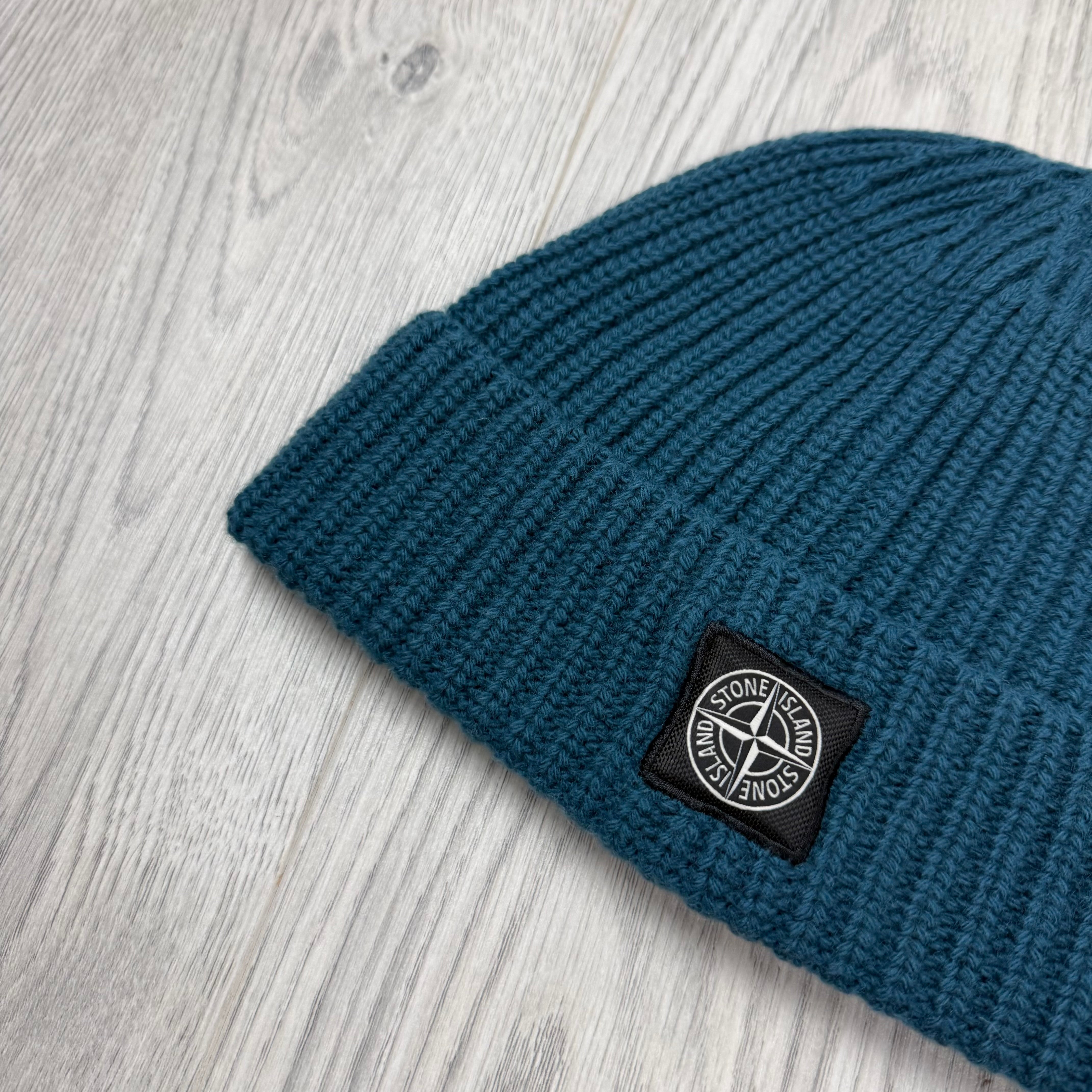 Stone Island Wool Beanie - Petrol