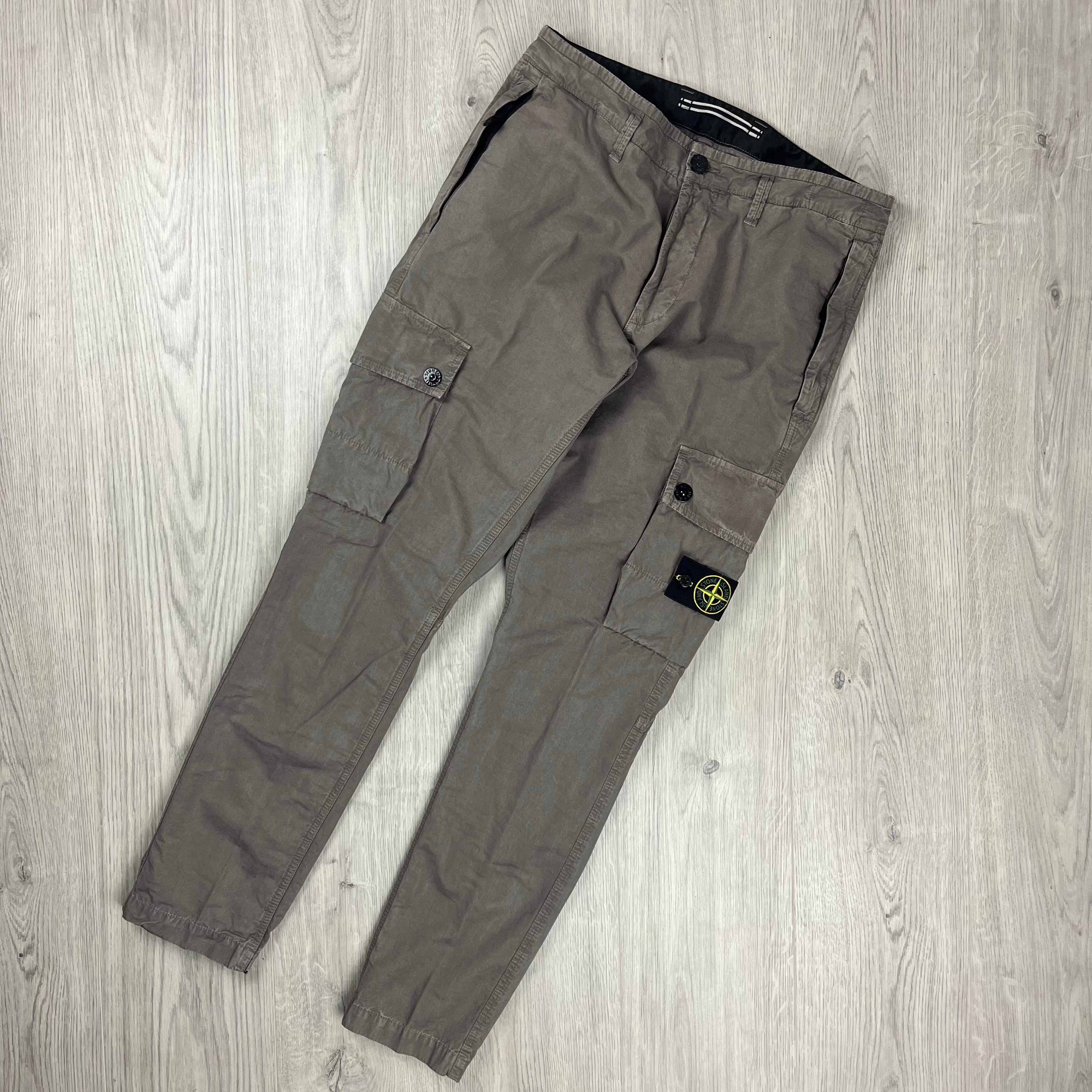 Stone Island Cargo Trousers - Dove Grey