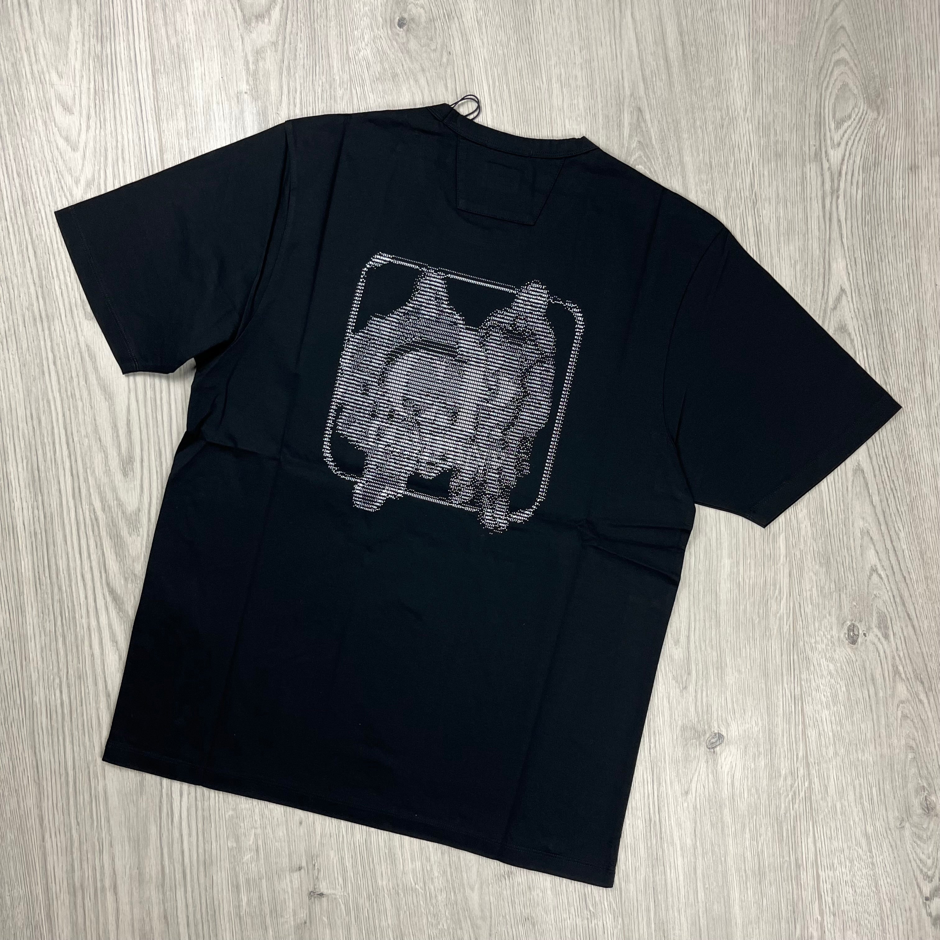 CP Company Metropolis T-shirt in Black. On sale at Open Attire.