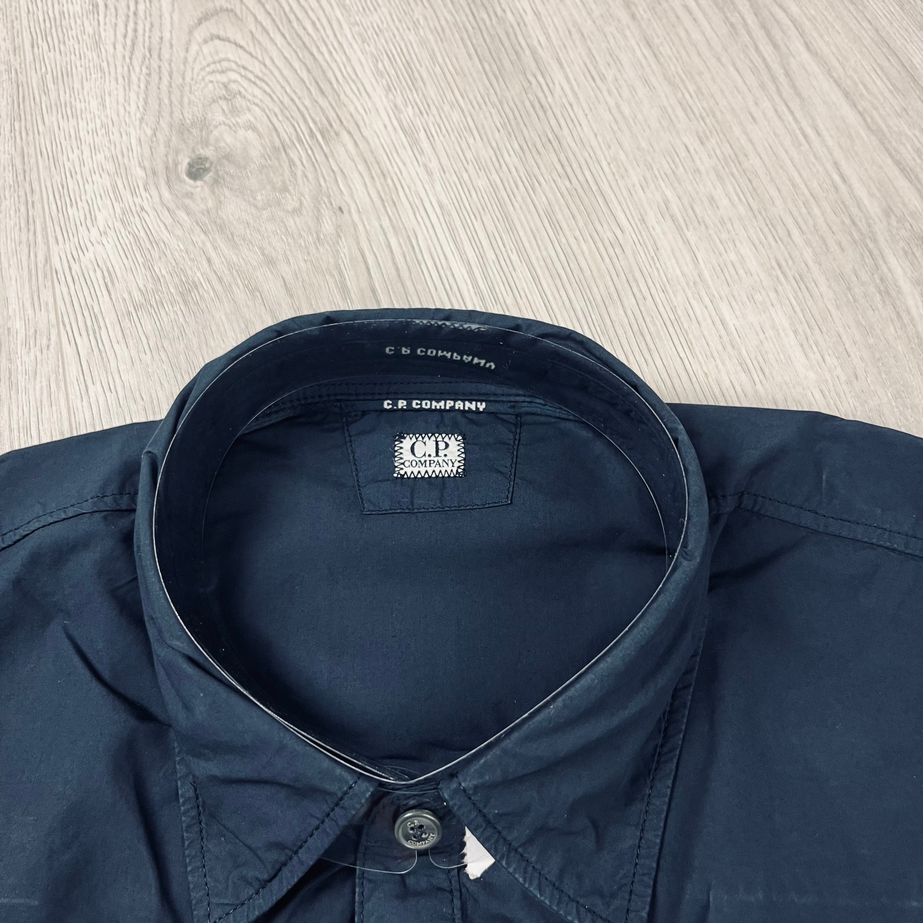 CP Company Poplin Overshirt - Navy