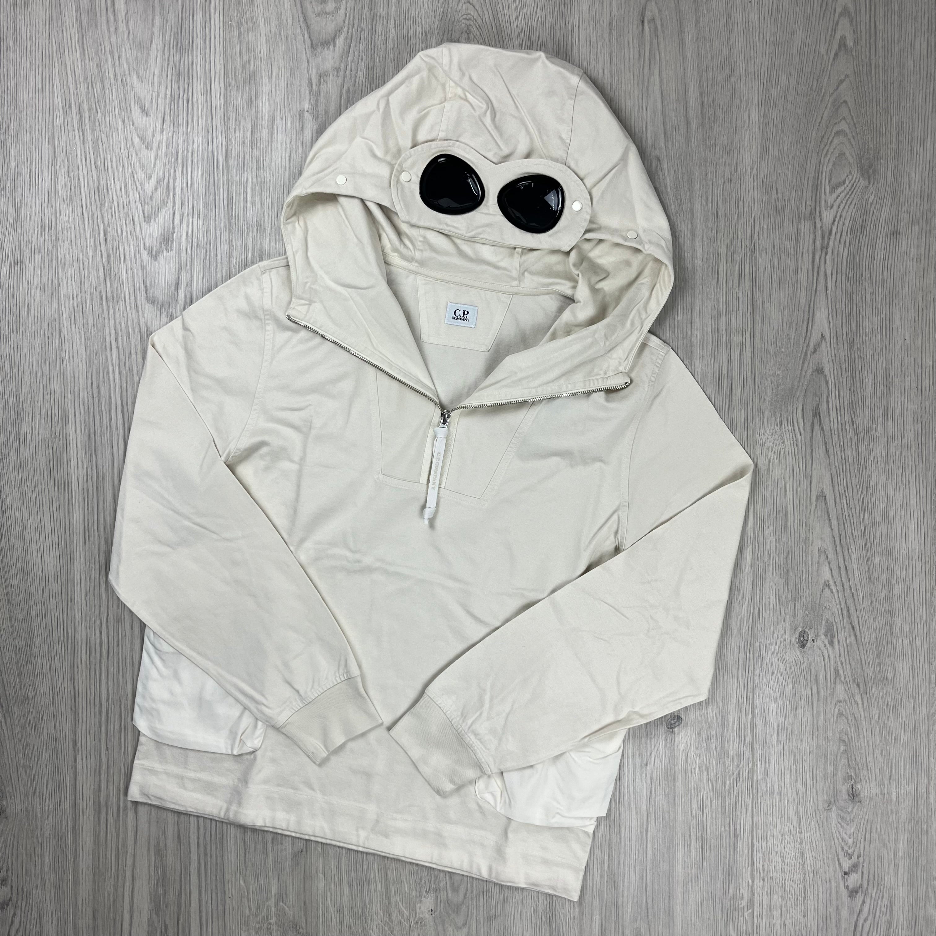 CP Company Zip Hoodie - White