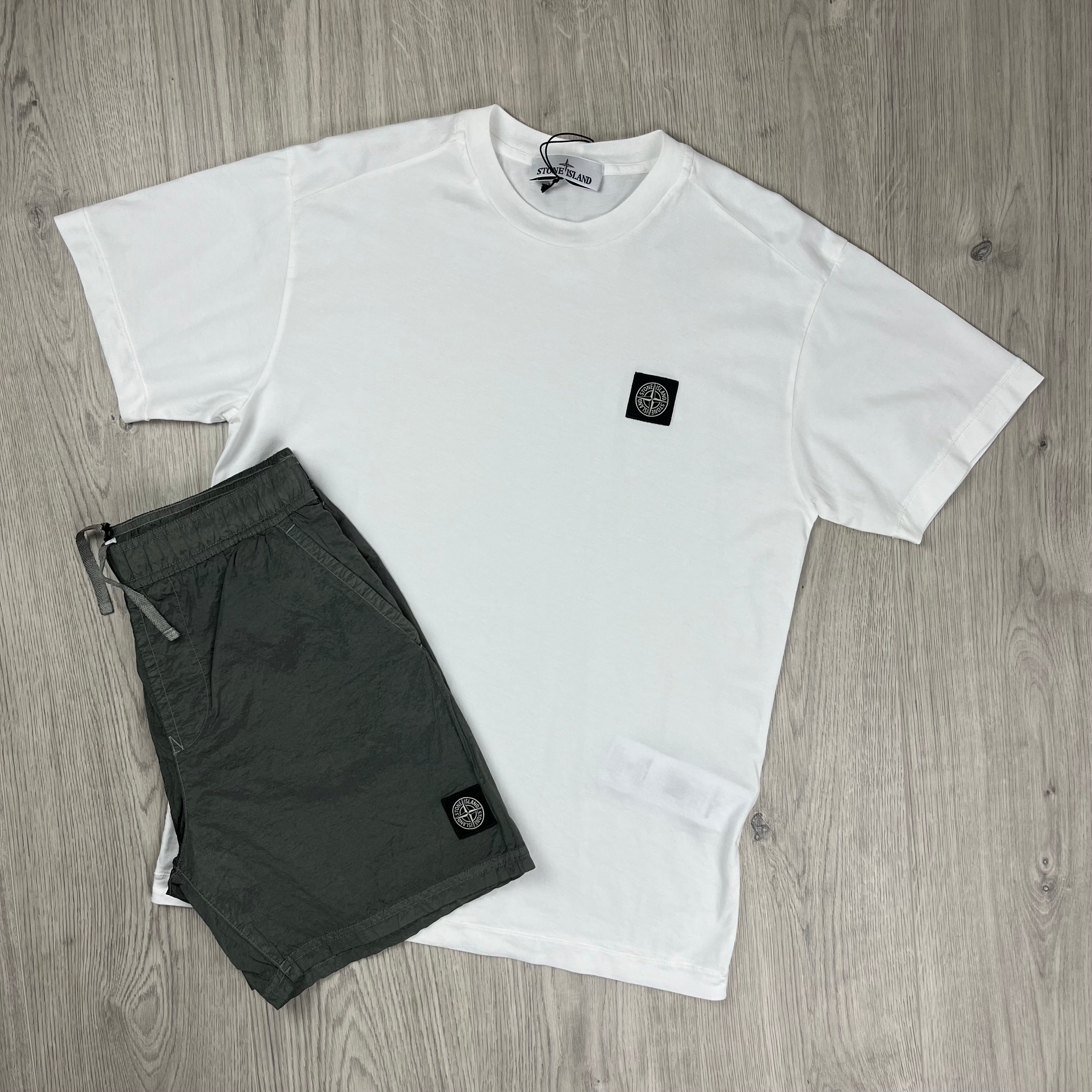 Stone Island Holiday Set - White/Khaki