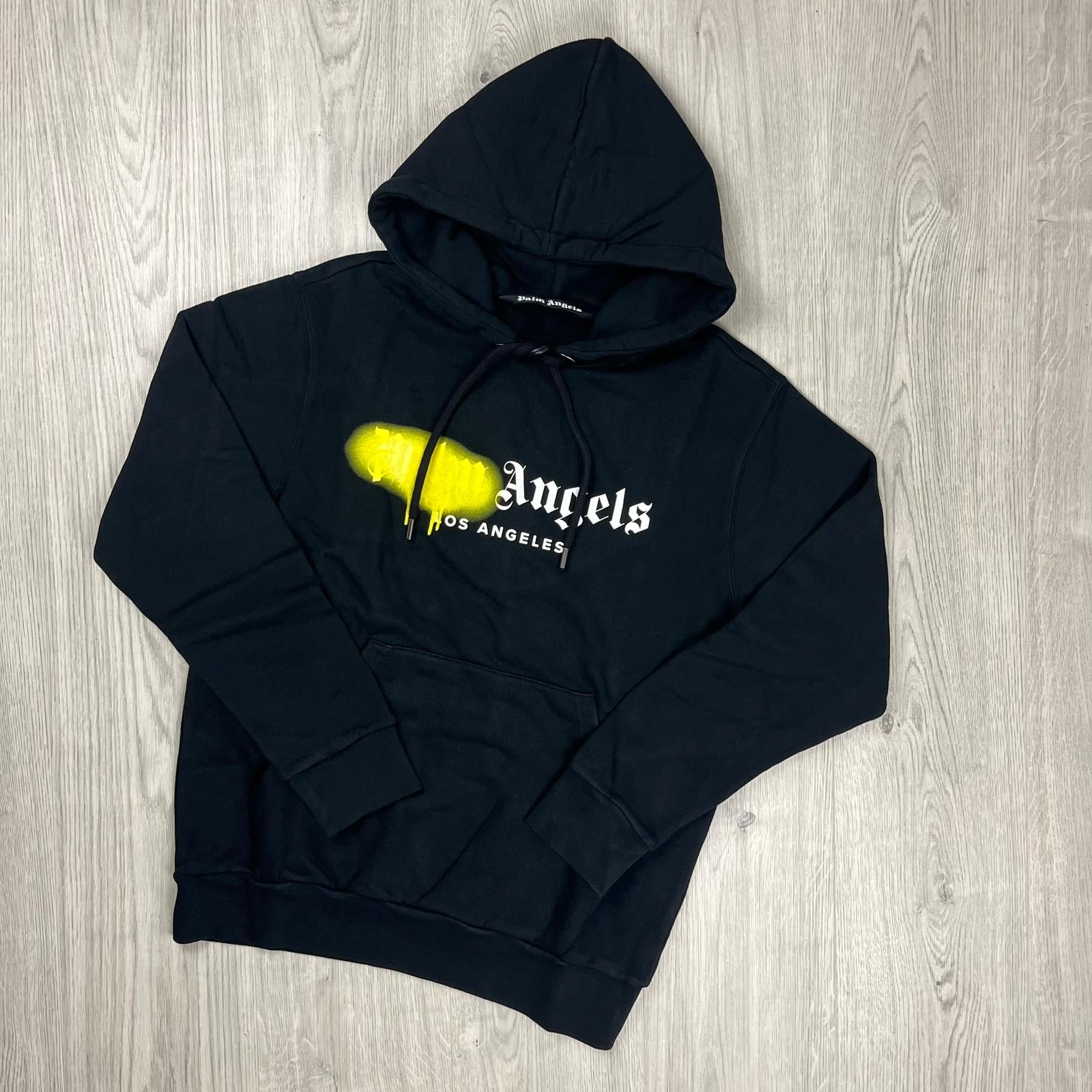 Palm Angels Spray Hoodie - Black