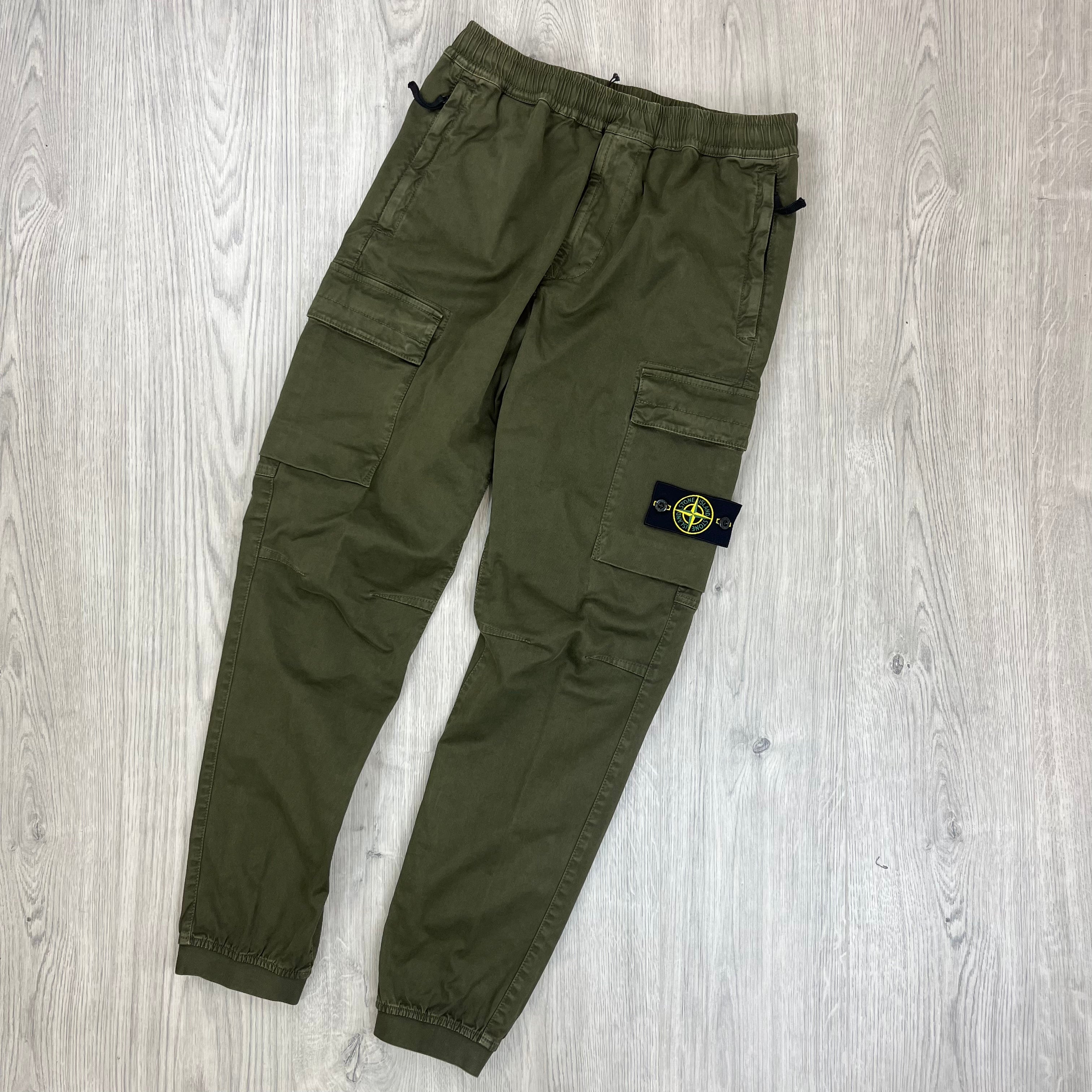 Stone Island Cargo Trousers - Olive