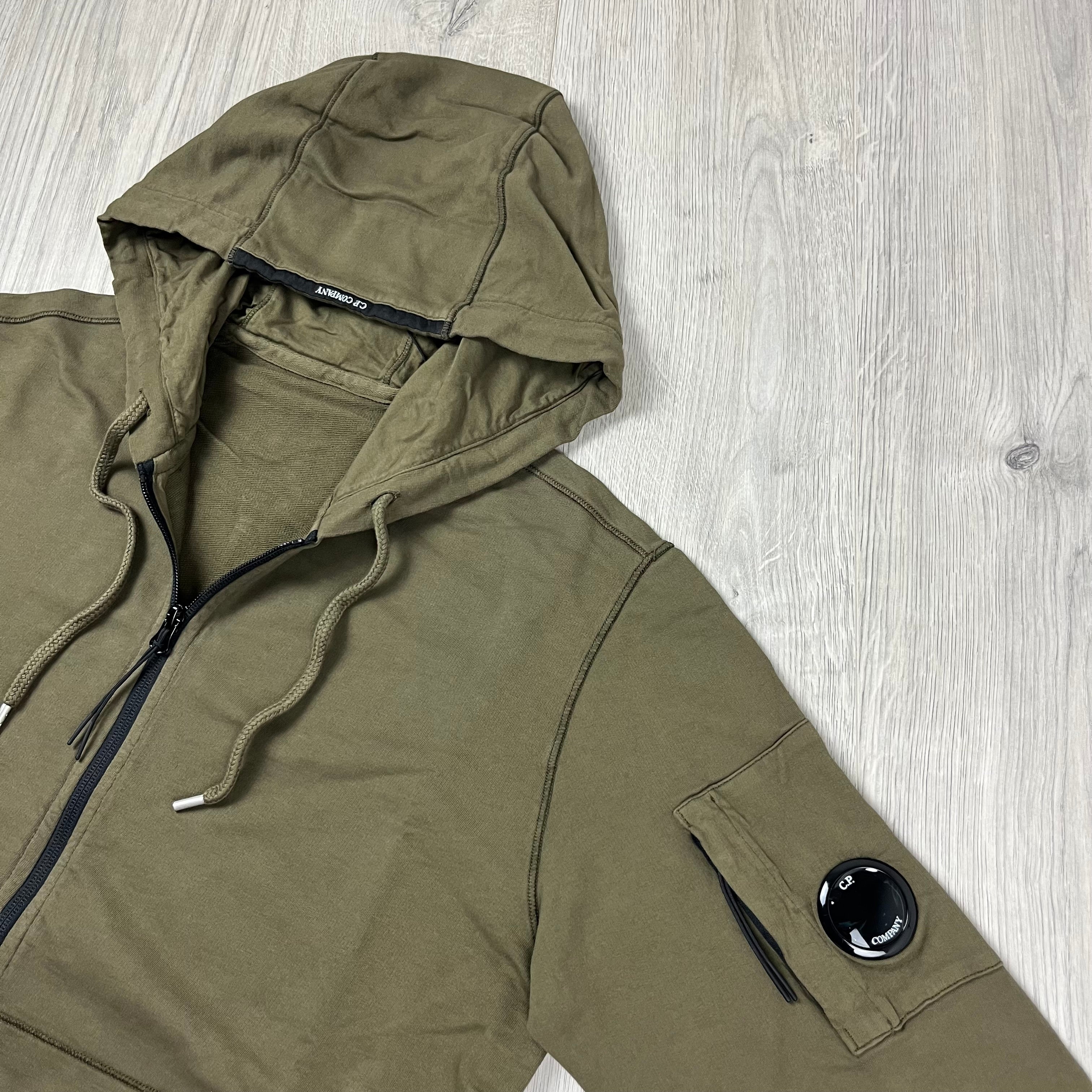 CP Company Zip Hoodie - Ivy Green