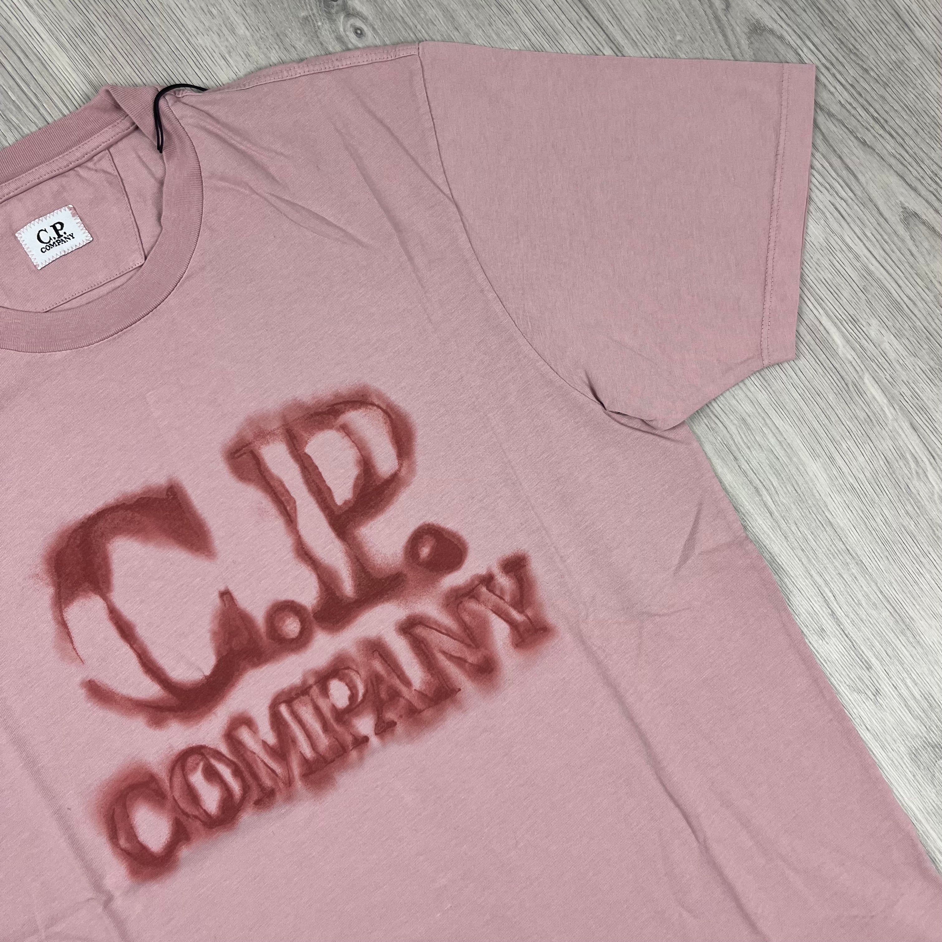 CP Company Printed T-Shirt - Mauve