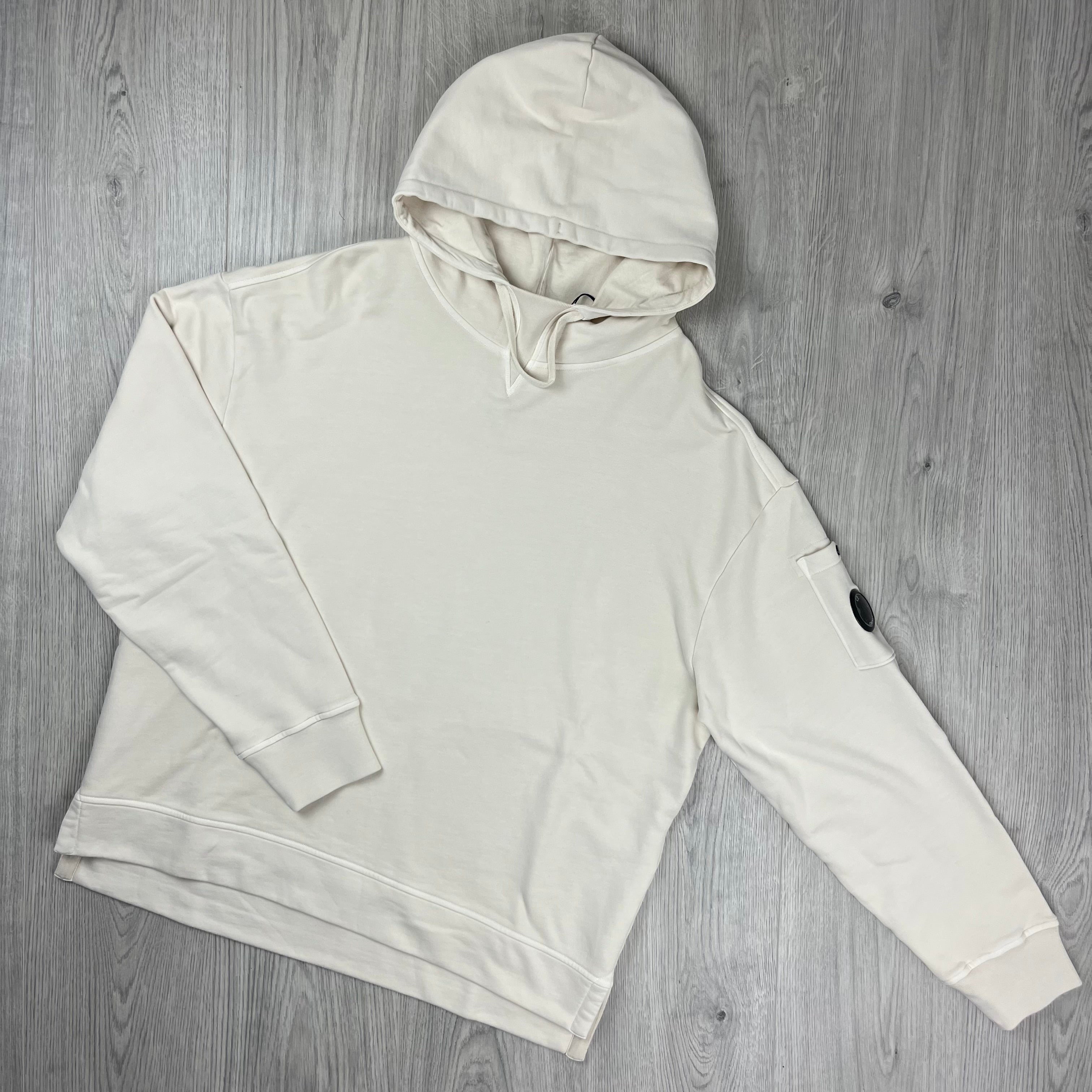 CP Company Raised Fleece Hoodie - Pistachio Shell