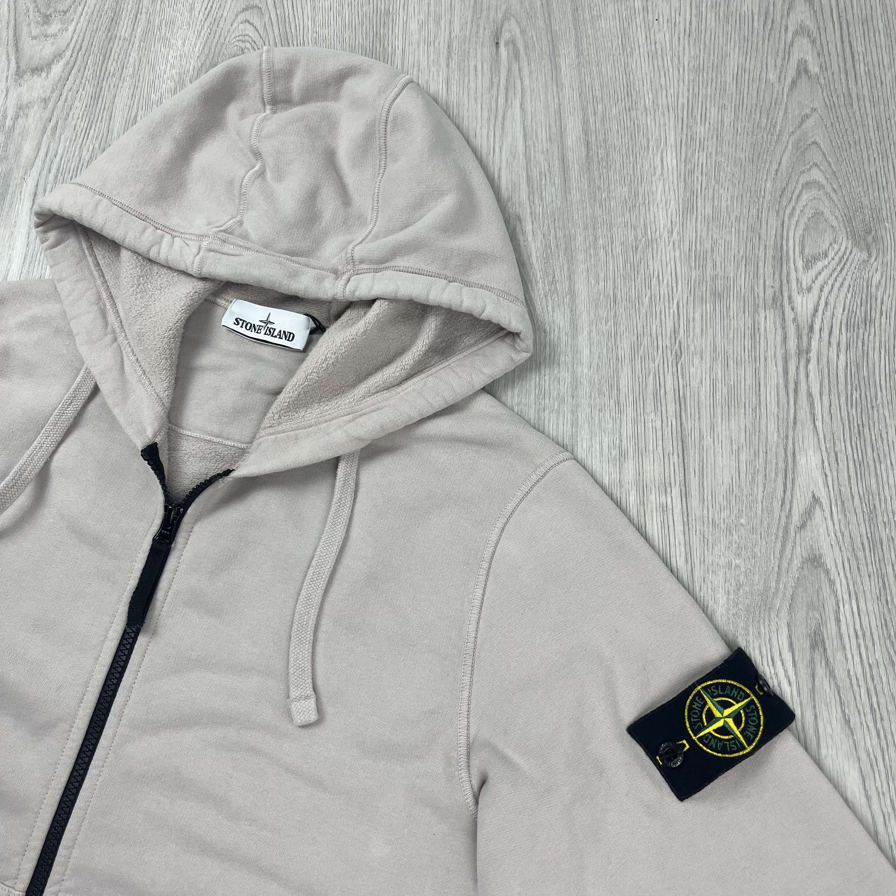 Stone Island Zip Hoodie - Sand