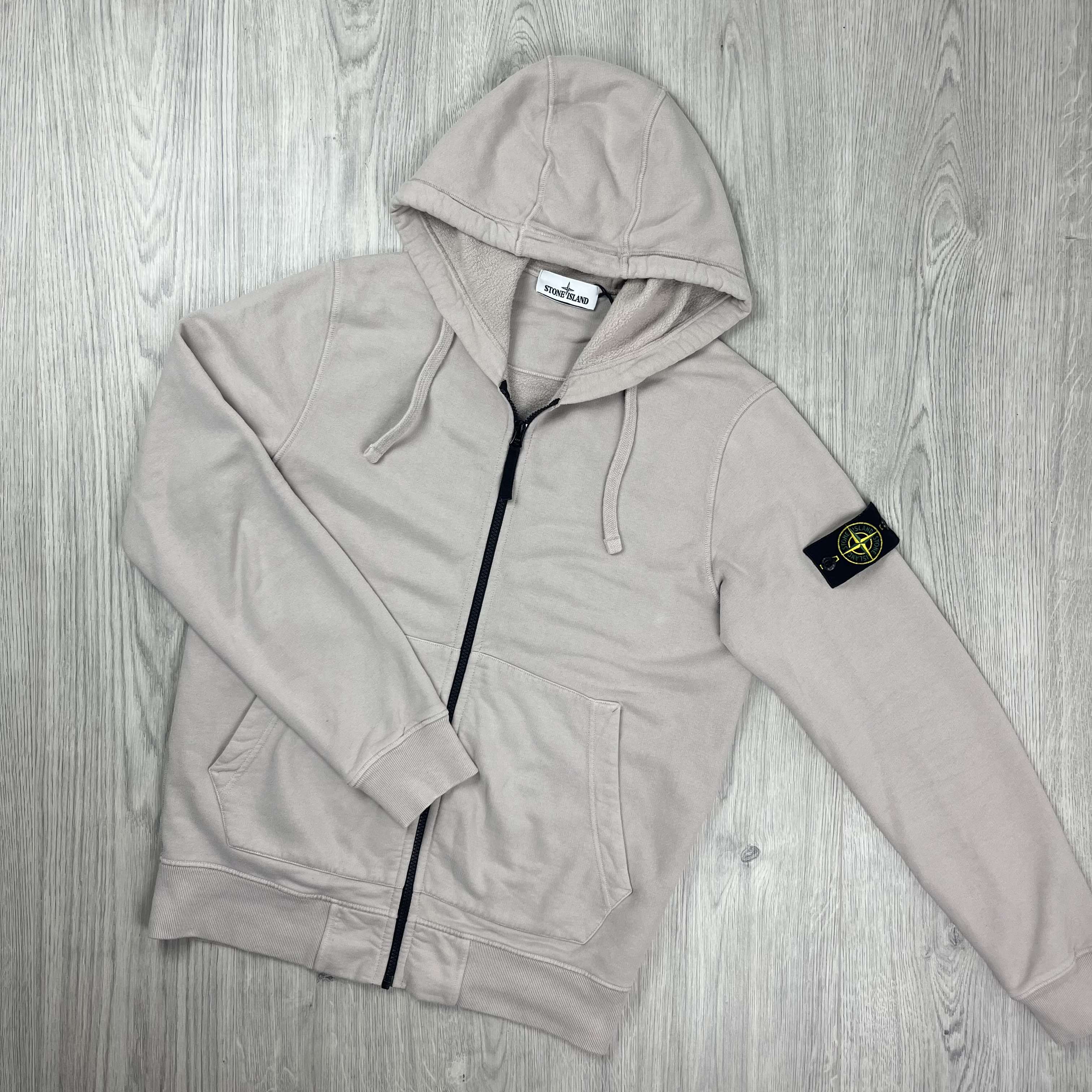 Stone Island Zip Hoodie - Sand