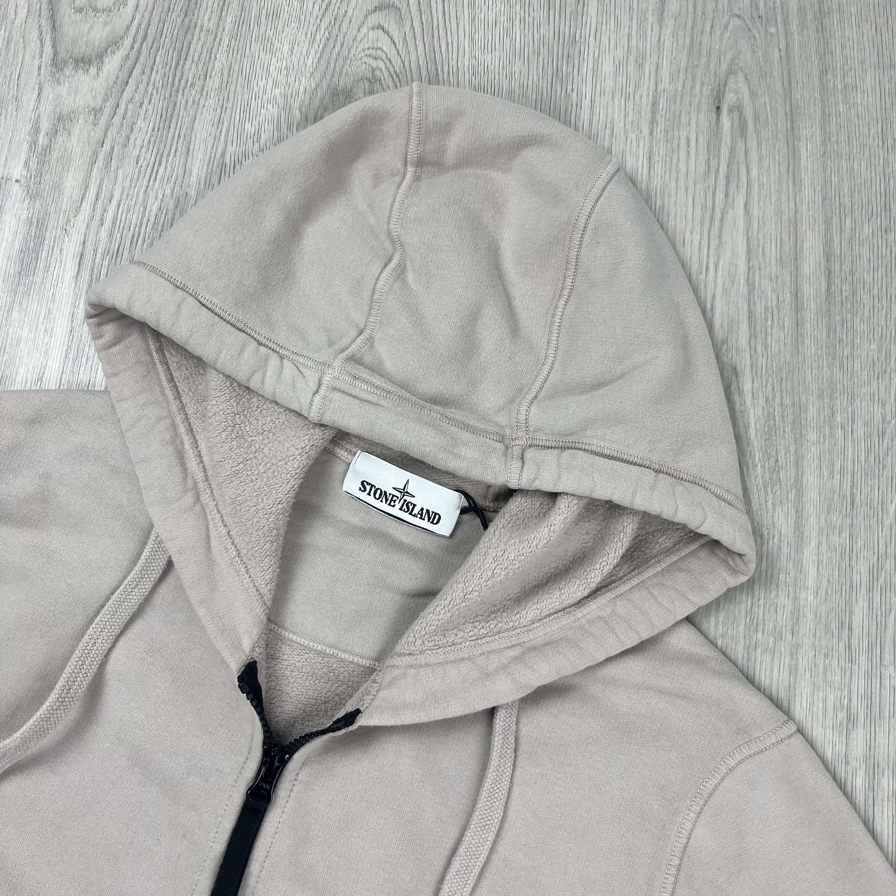 Stone Island Zip Hoodie - Sand