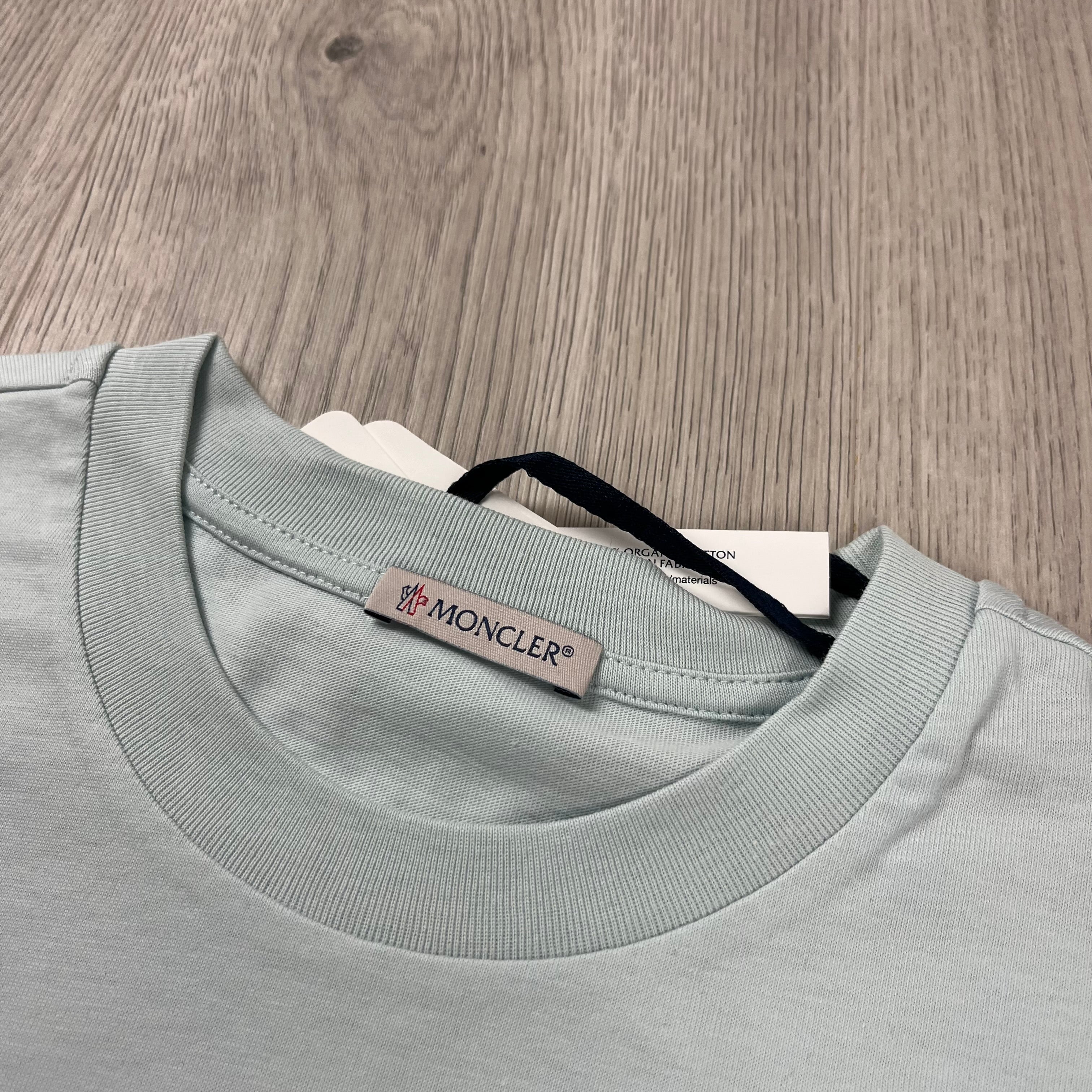 Moncler Flocked T-Shirt - Light Blue