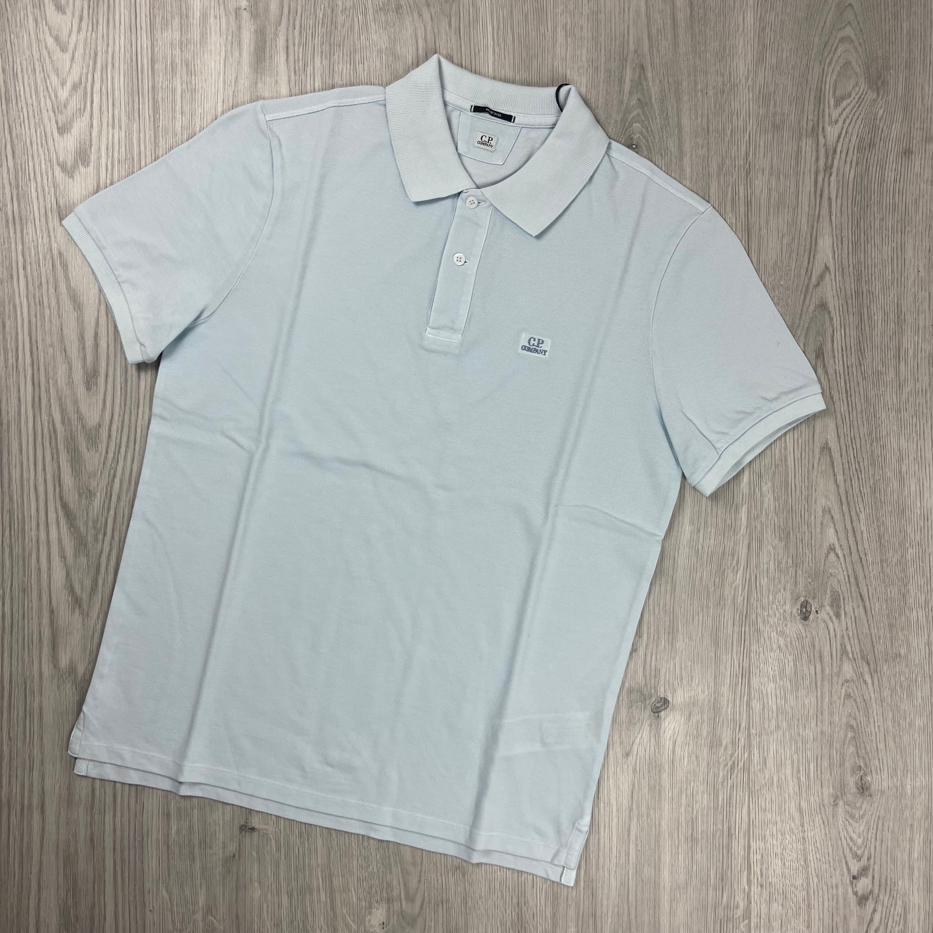 CP Company Piquet Polo Shirt - Starlight