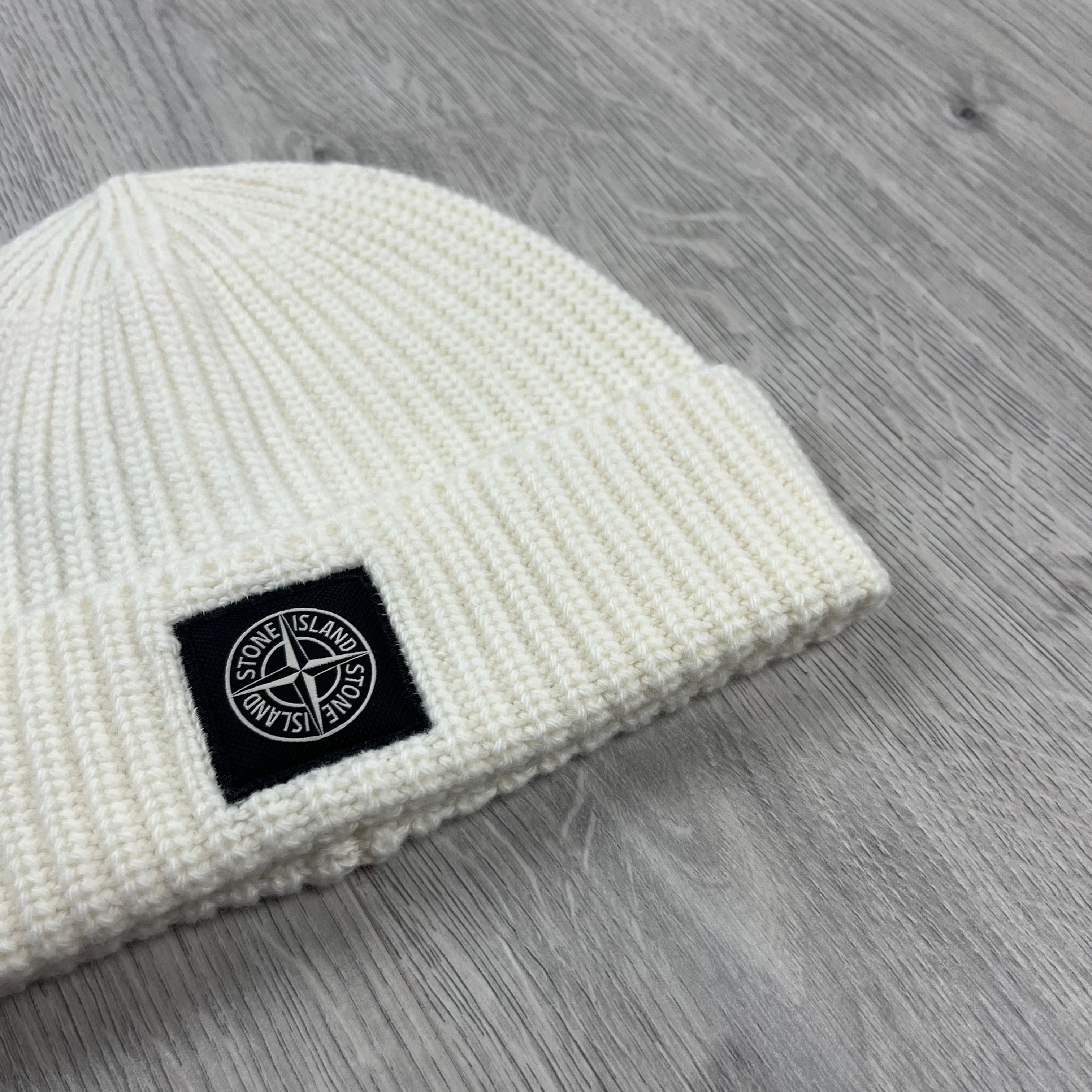 Stone Island Beanie - White