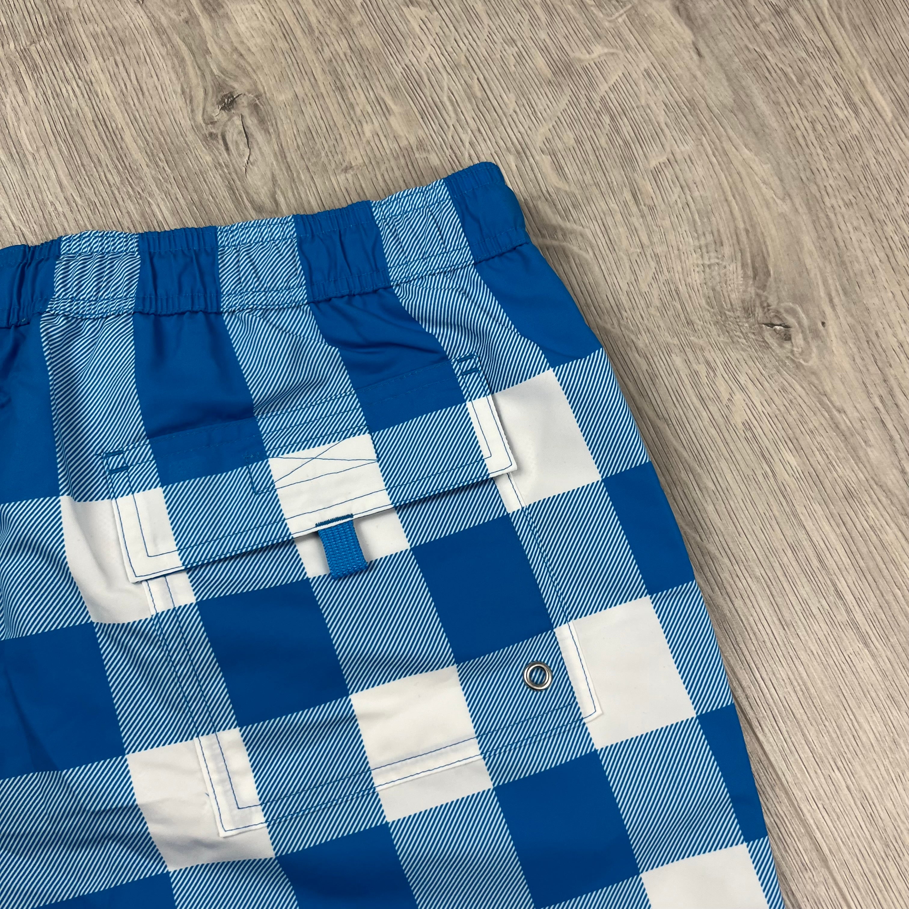 Burberry Check Swim Shorts - Blue