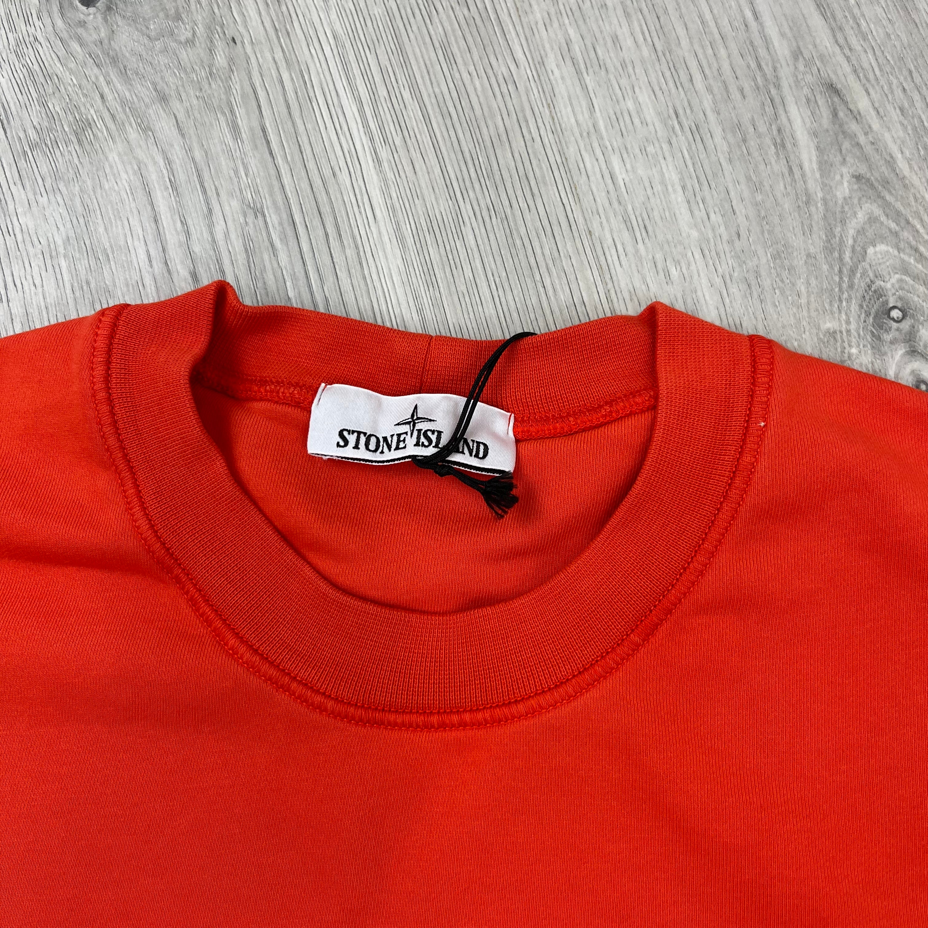 Stone Island Dyed Sweatshirt - Lobster Red