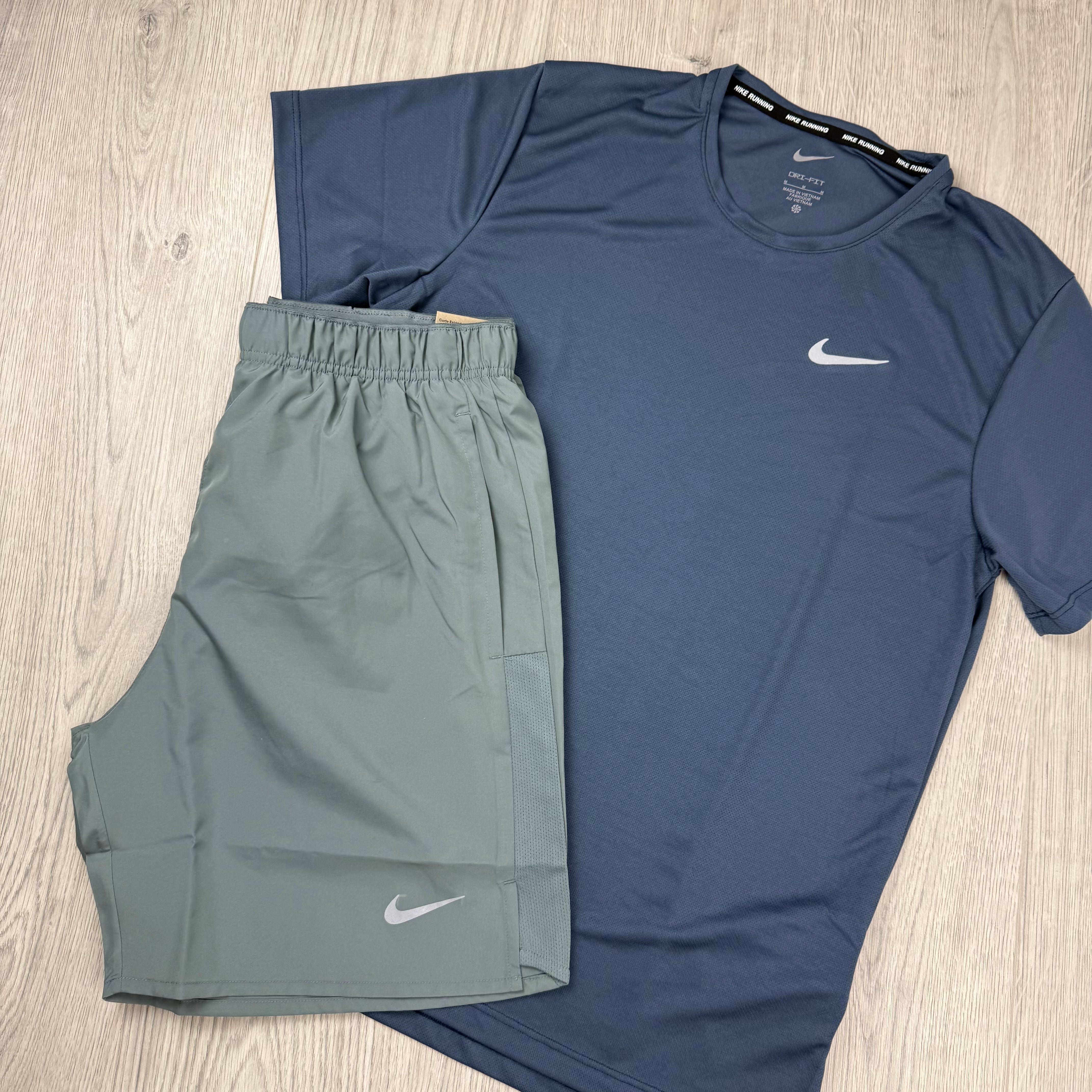 Nike 'Miler' Set - Thunder Blue/Smoke Grey