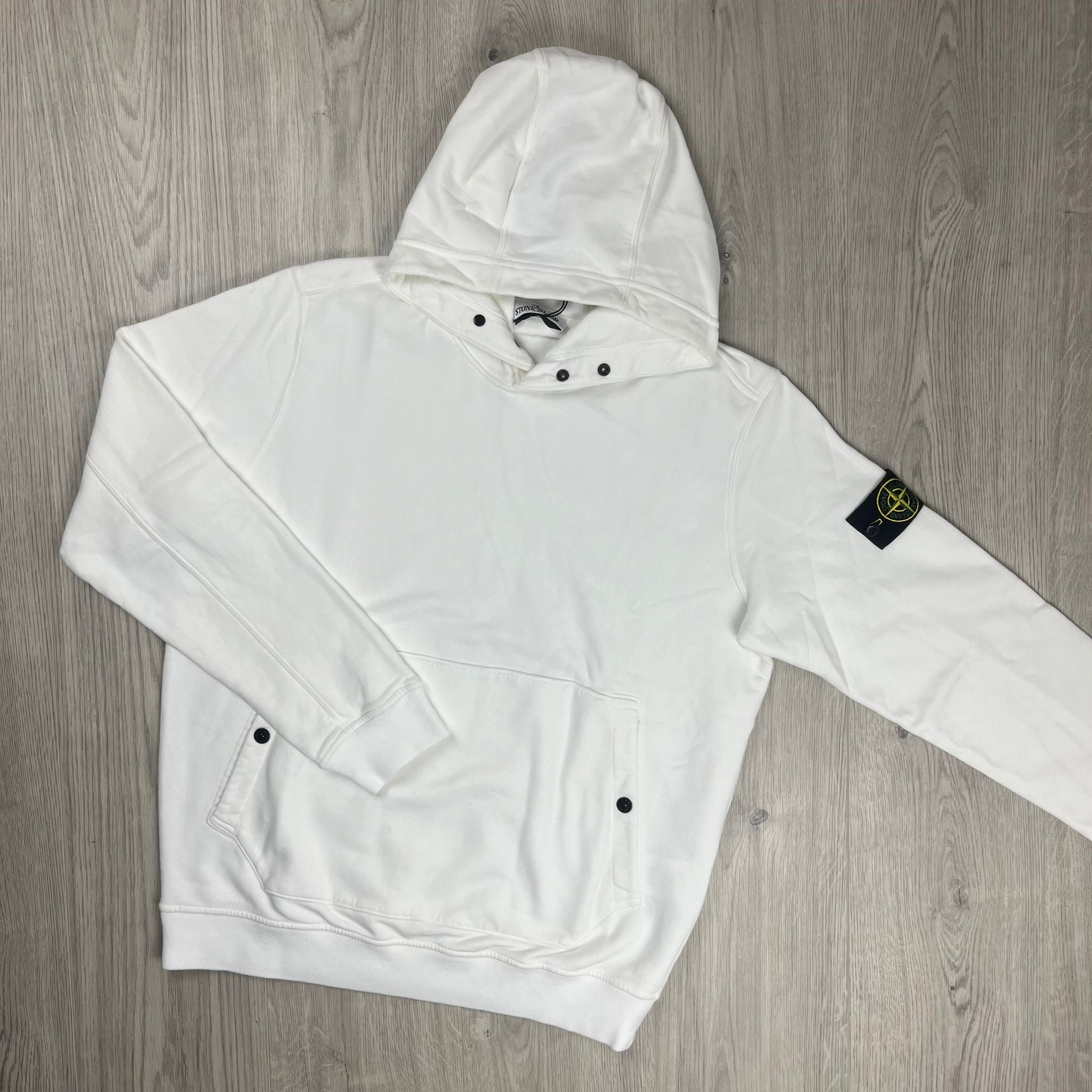 Stone Island Dyed Hoodie - White