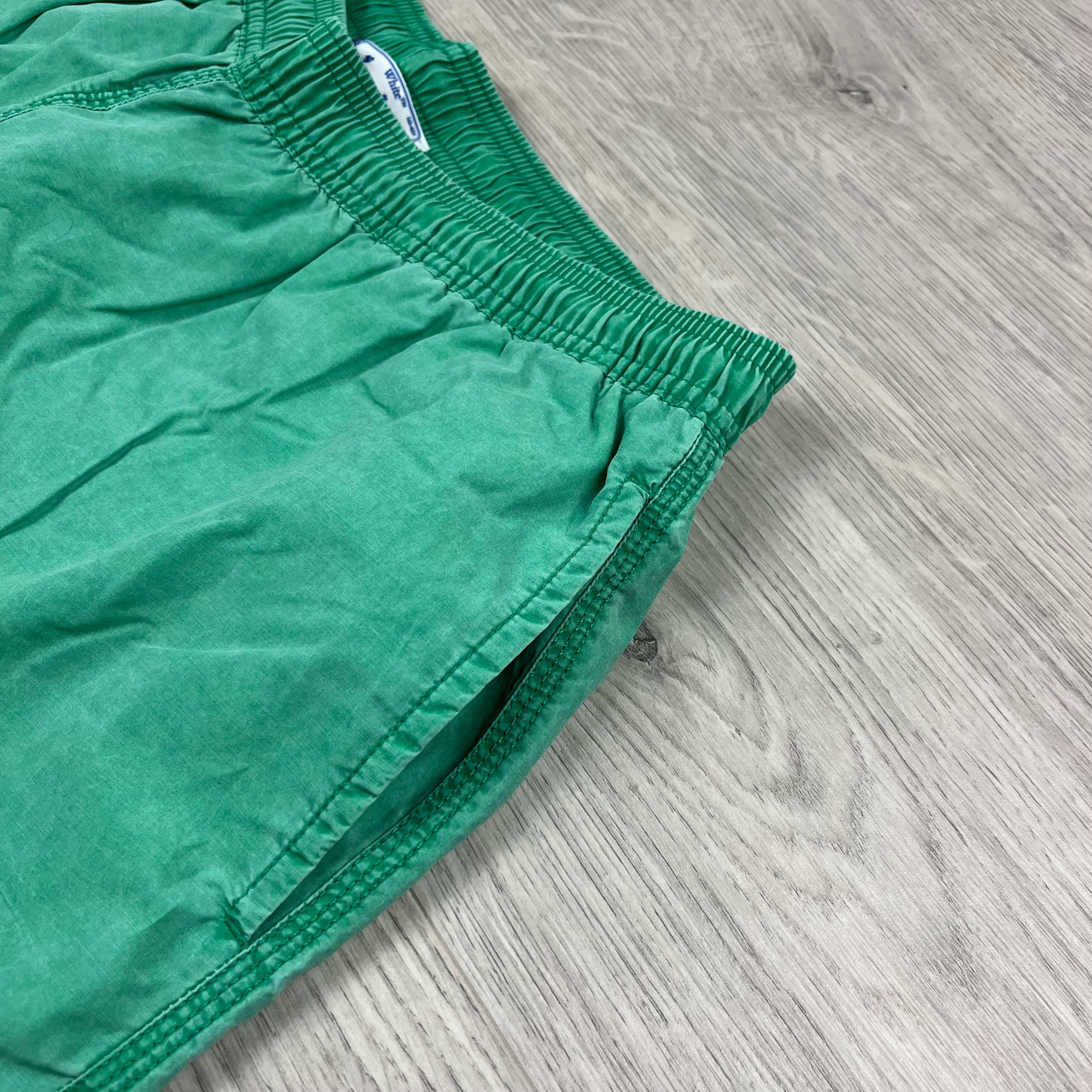 Off-White Swim Shorts - Green