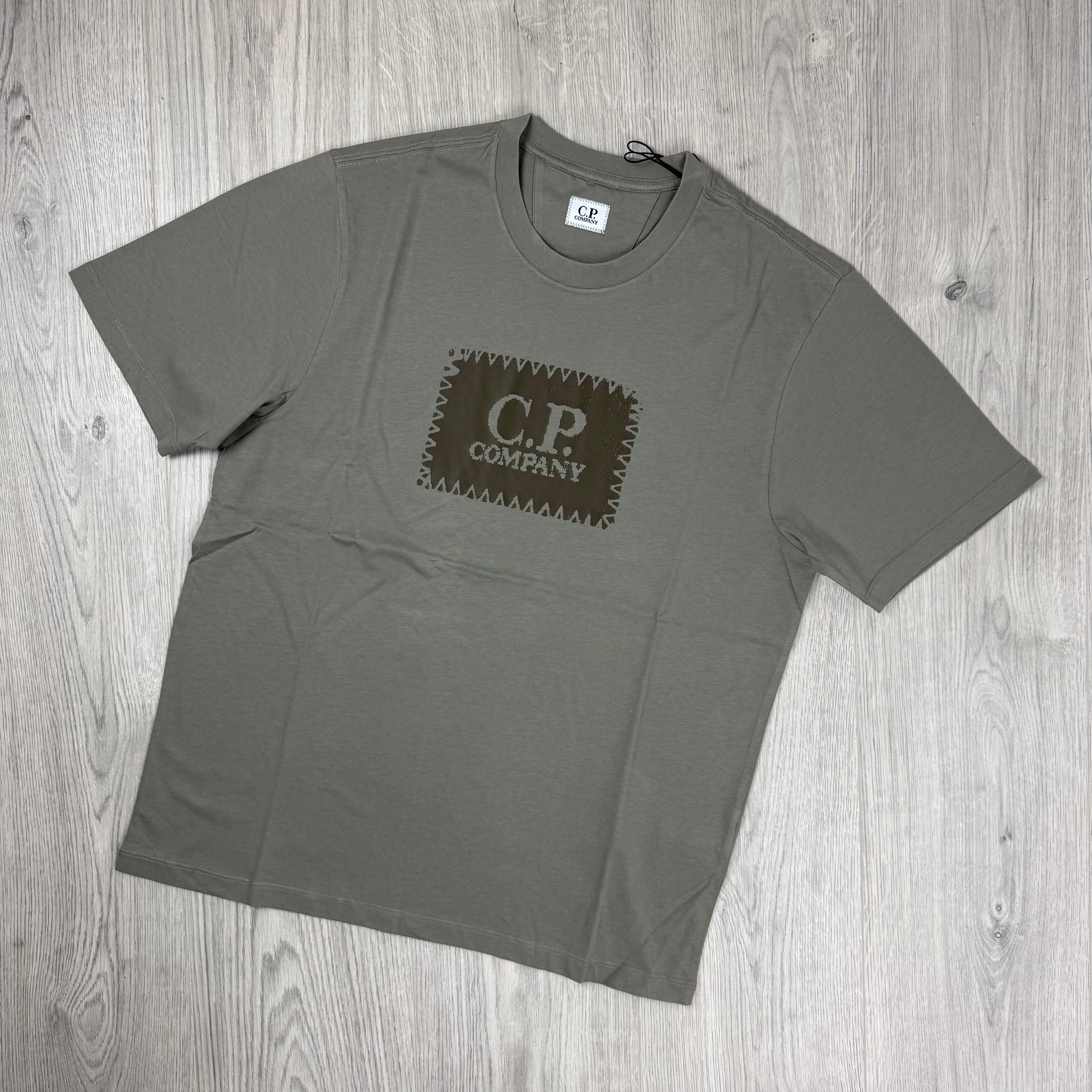 CP Company Stamp T-Shirt - Fallen Rock