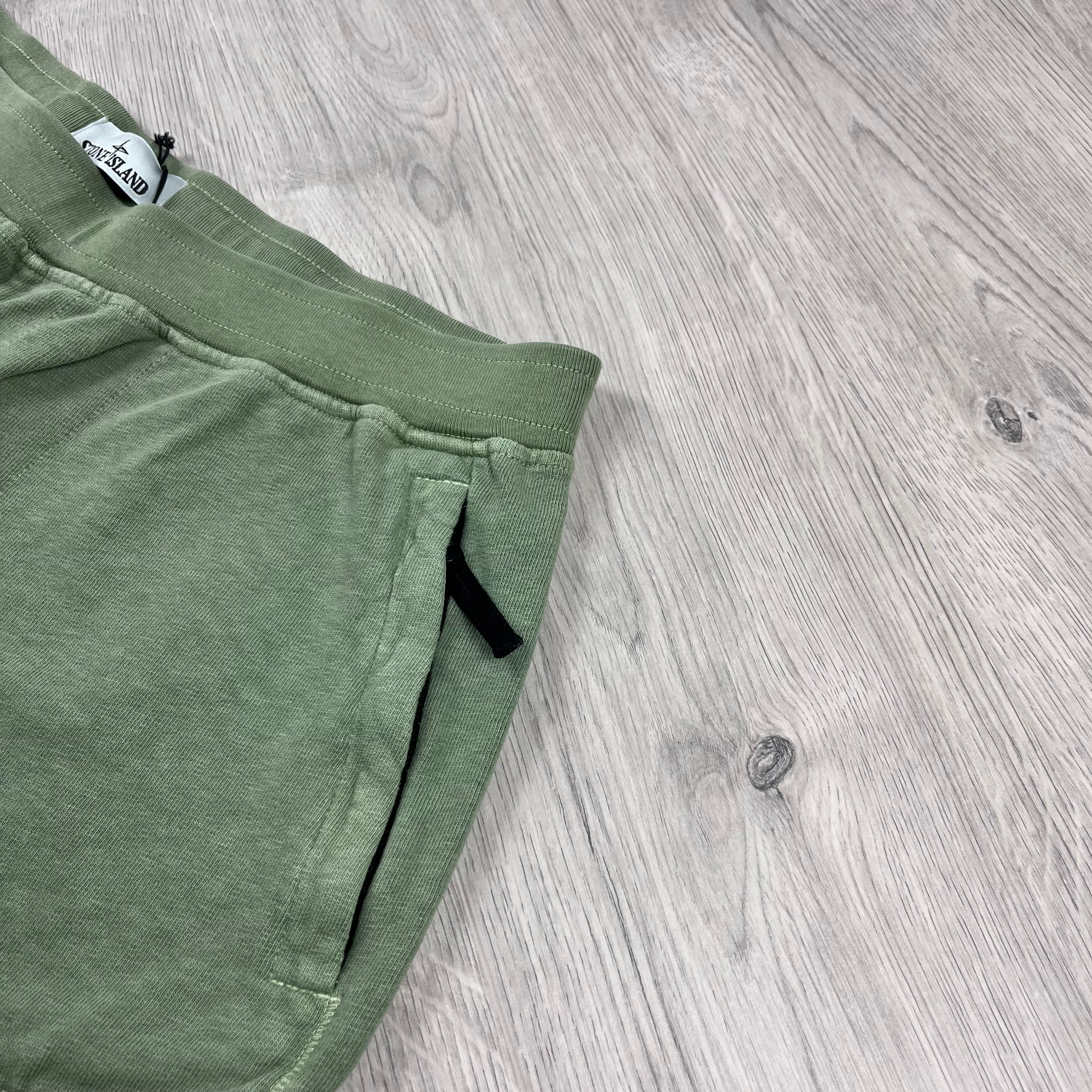 Stone Island Jersey Shorts - Sage Green