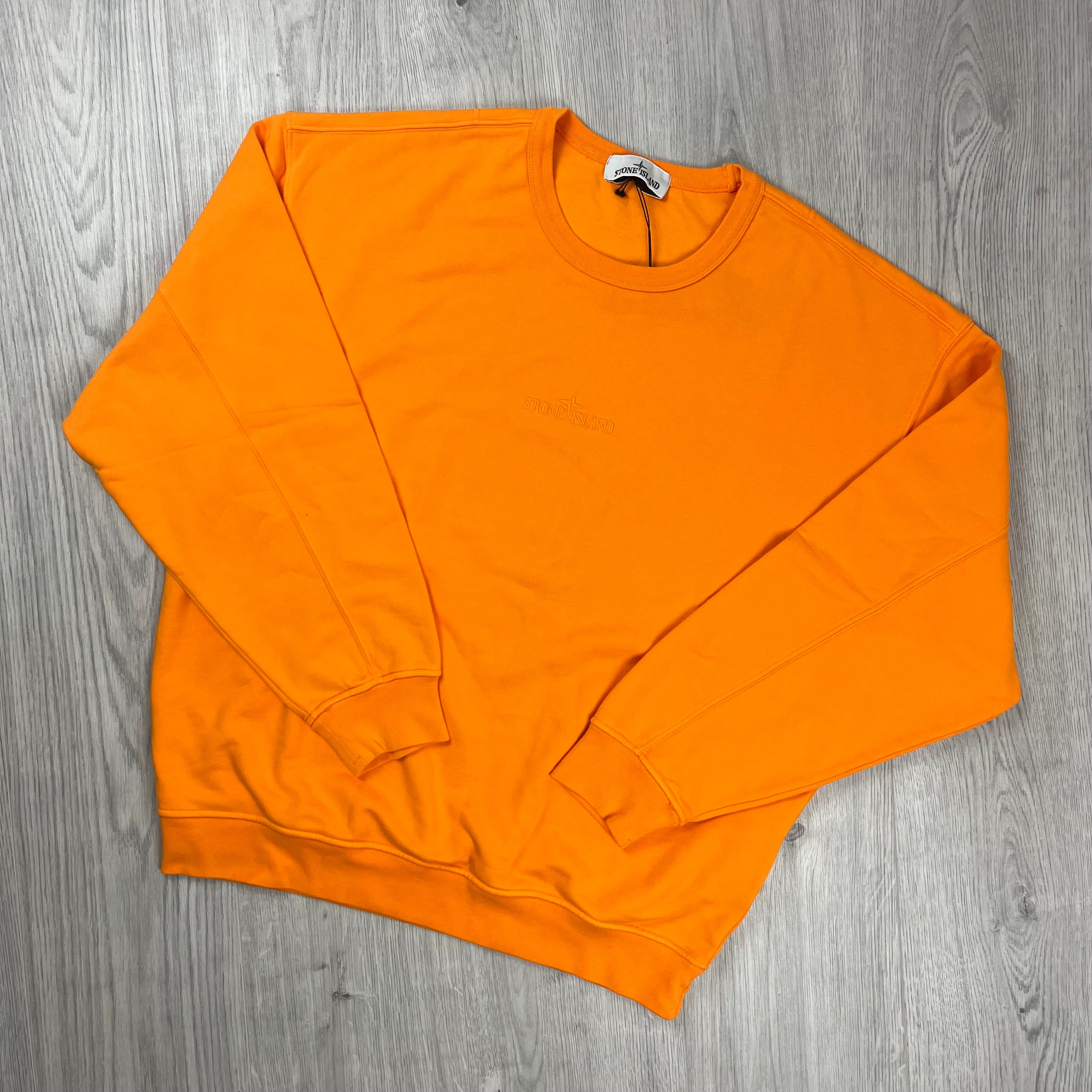 Stone Island Dyed Sweatshirt - Orange