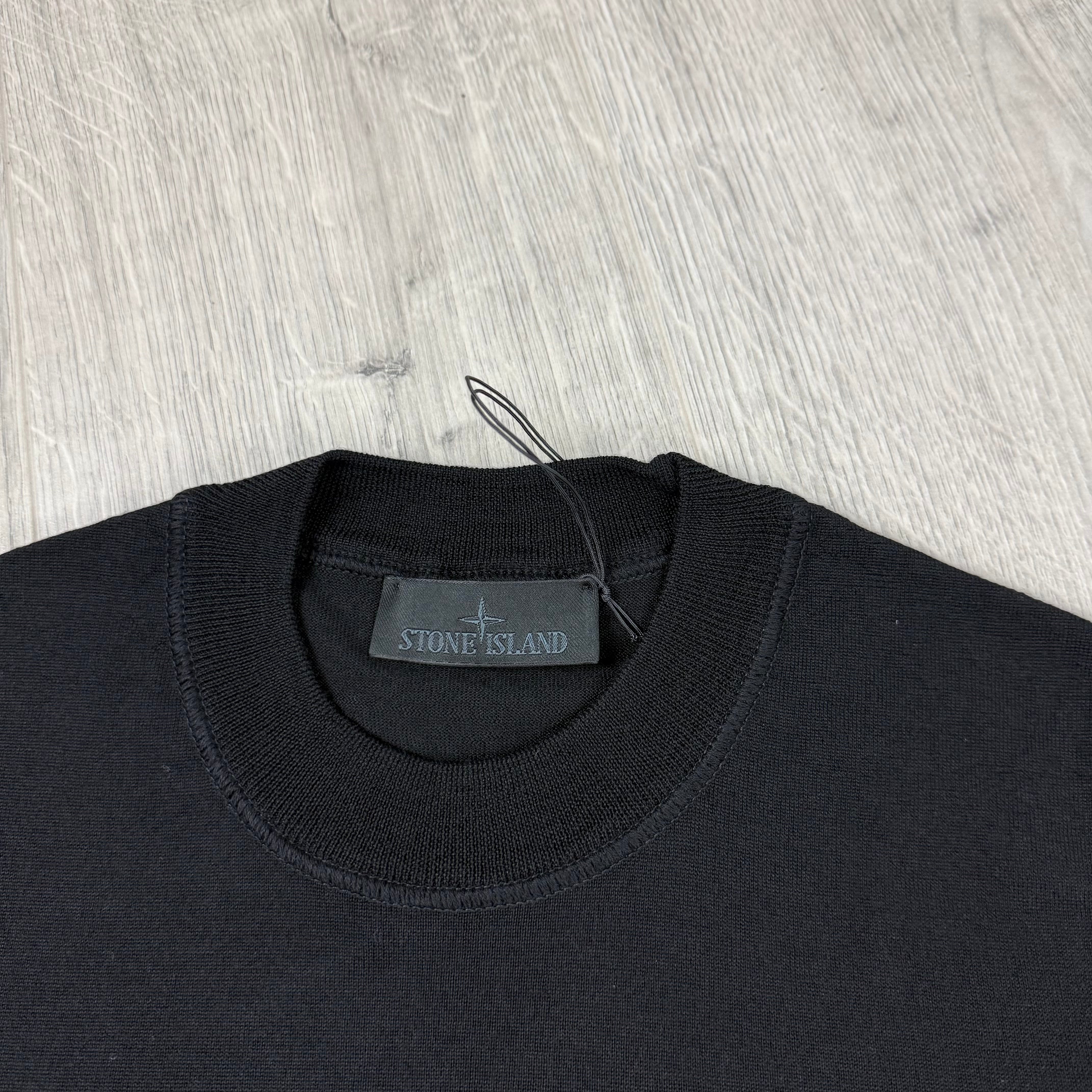 Stone Island Ghost Knit Sweatshirt - Black