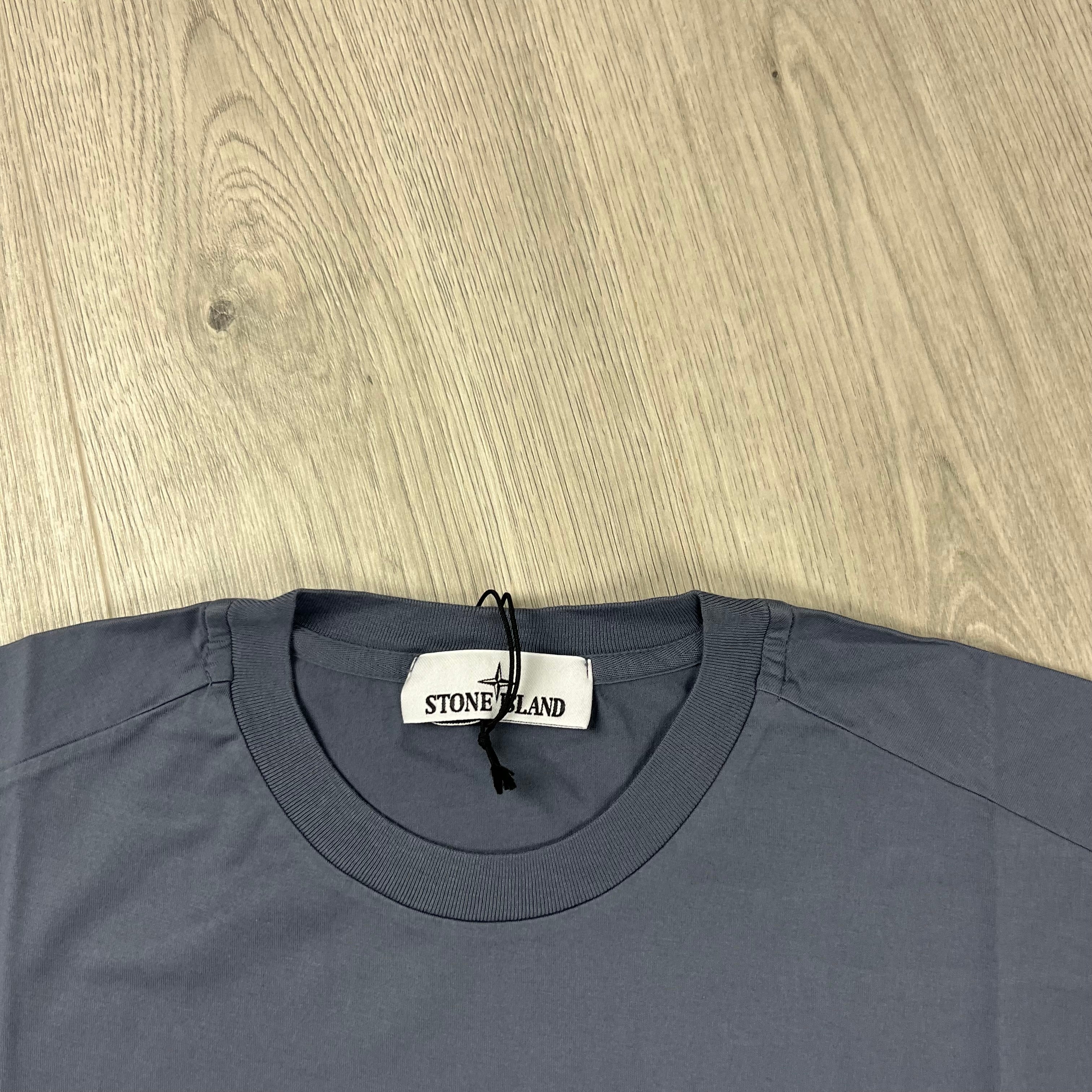 Stone Island Patch T-Shirt - Mid Blue