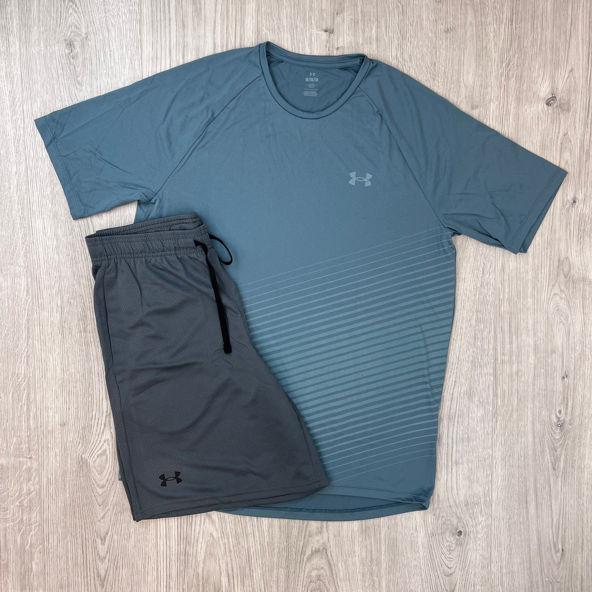 Under Armour Tech Fade Set - Blue/Grey