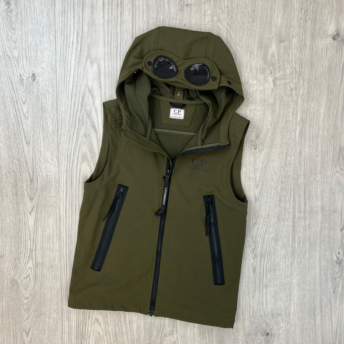 CP Company Junior Shell-R Gilet - Ivy Green