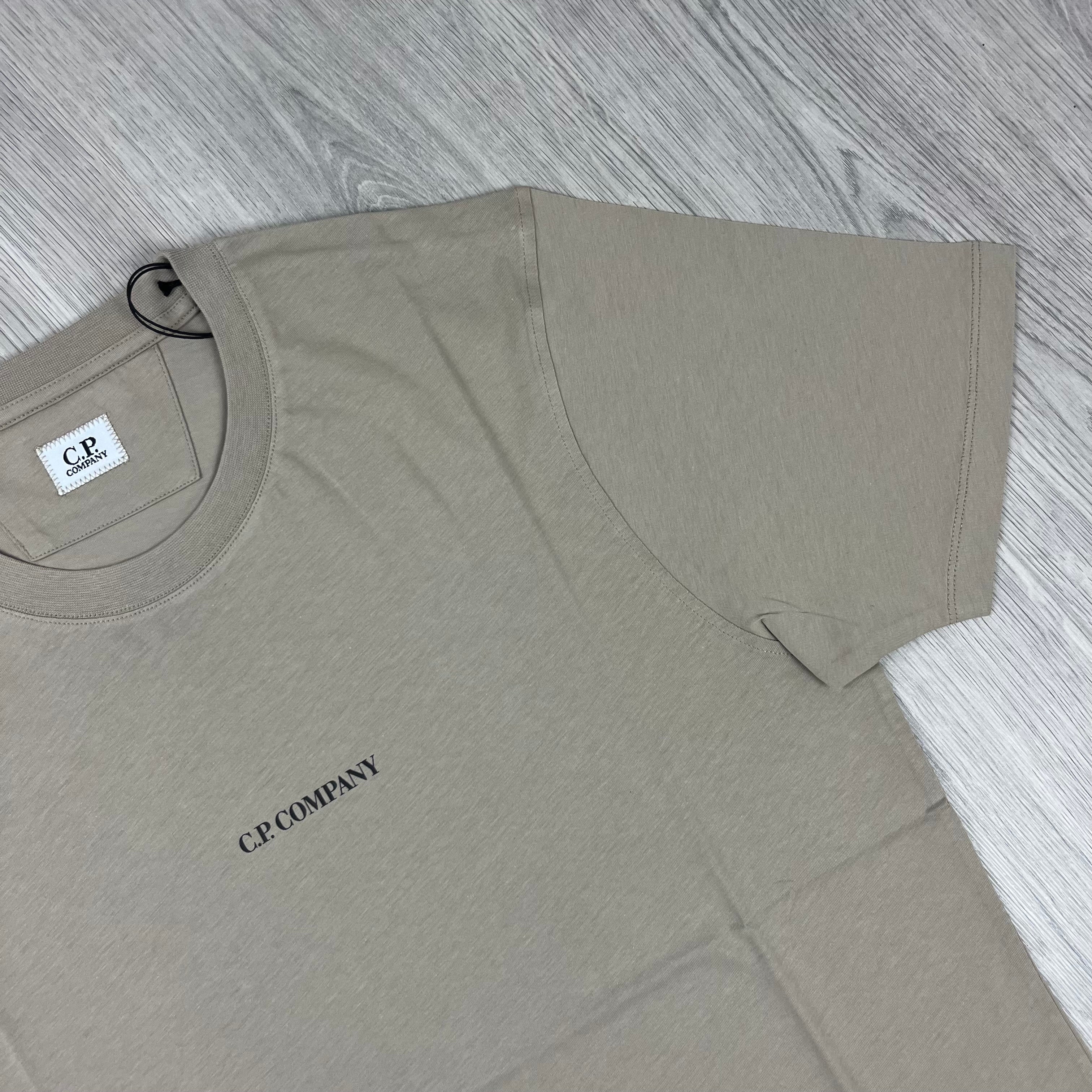 CP Company Printed T-Shirt - Tan