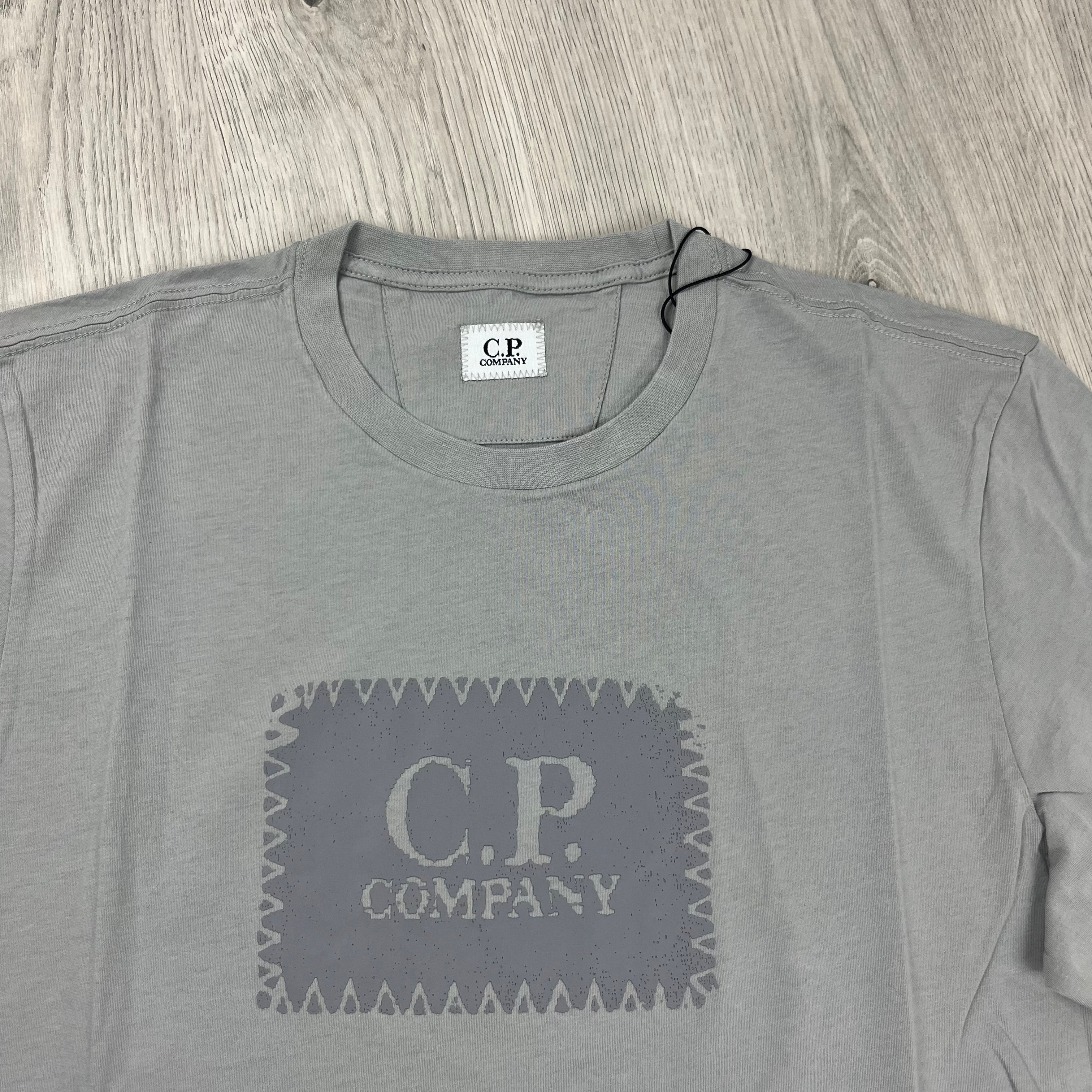 CP Company Stamp T-Shirt - Drizzle