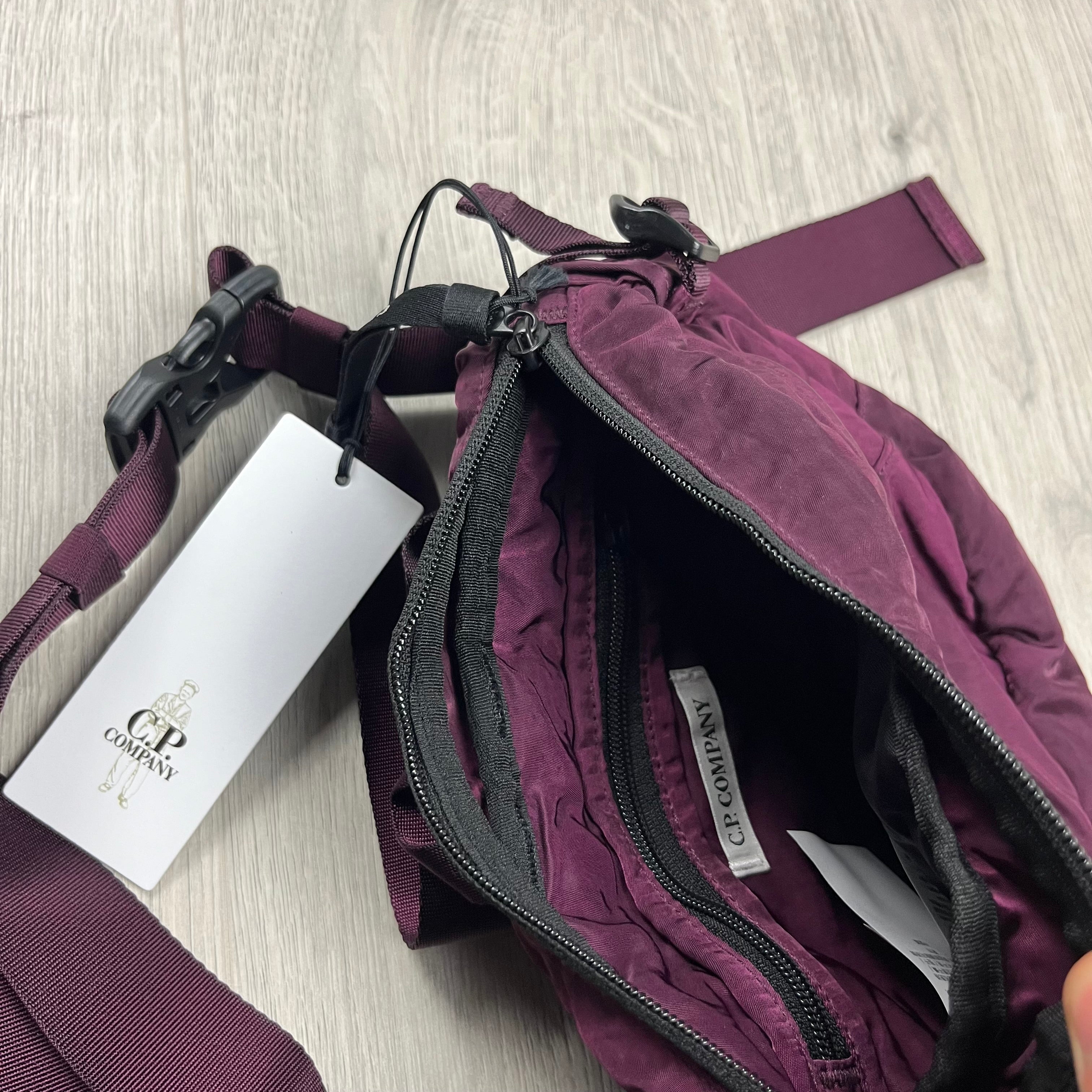 CP Company Zip Nylon Bag - Purple