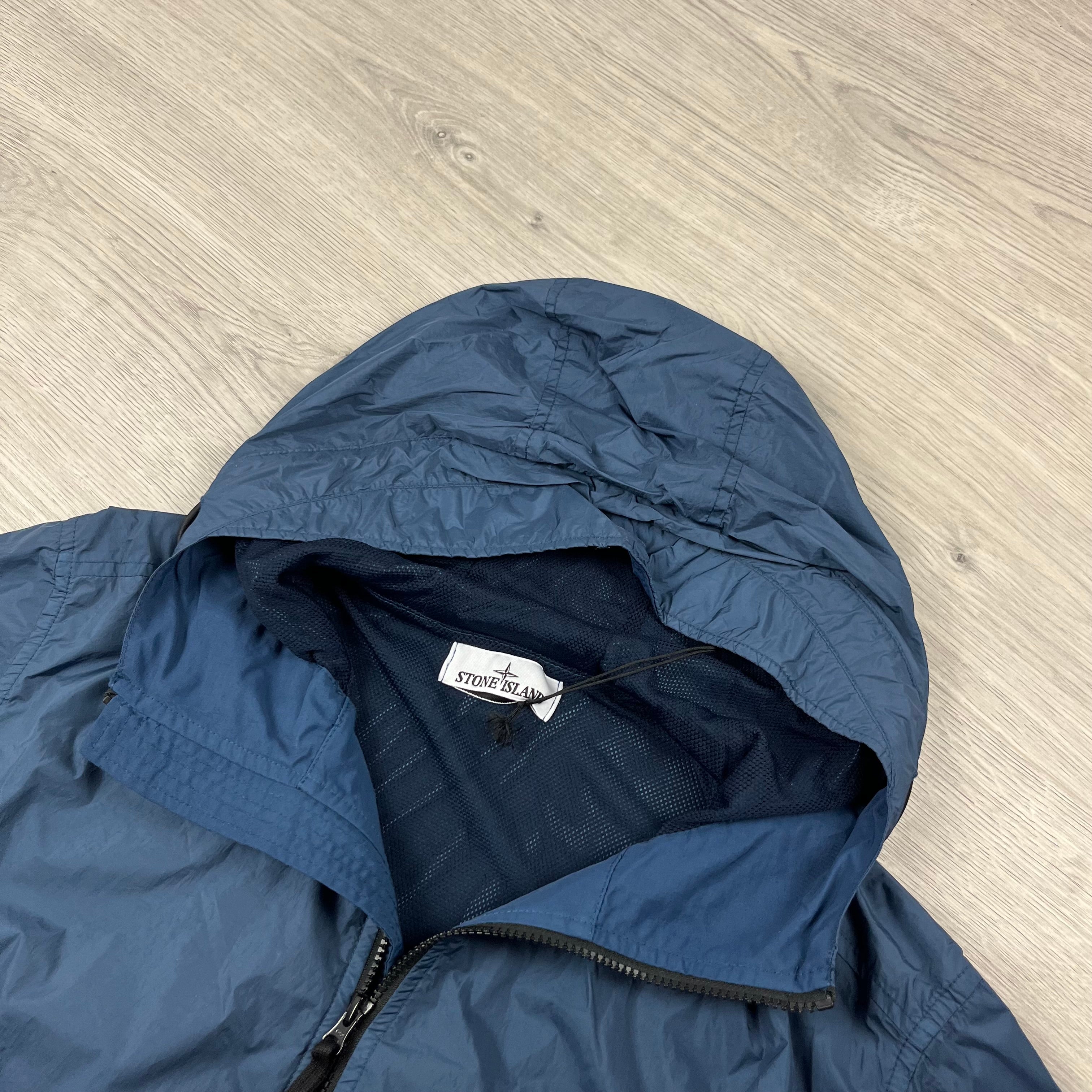 Stone Island Crinkle Reps Jacket - Avio Blue