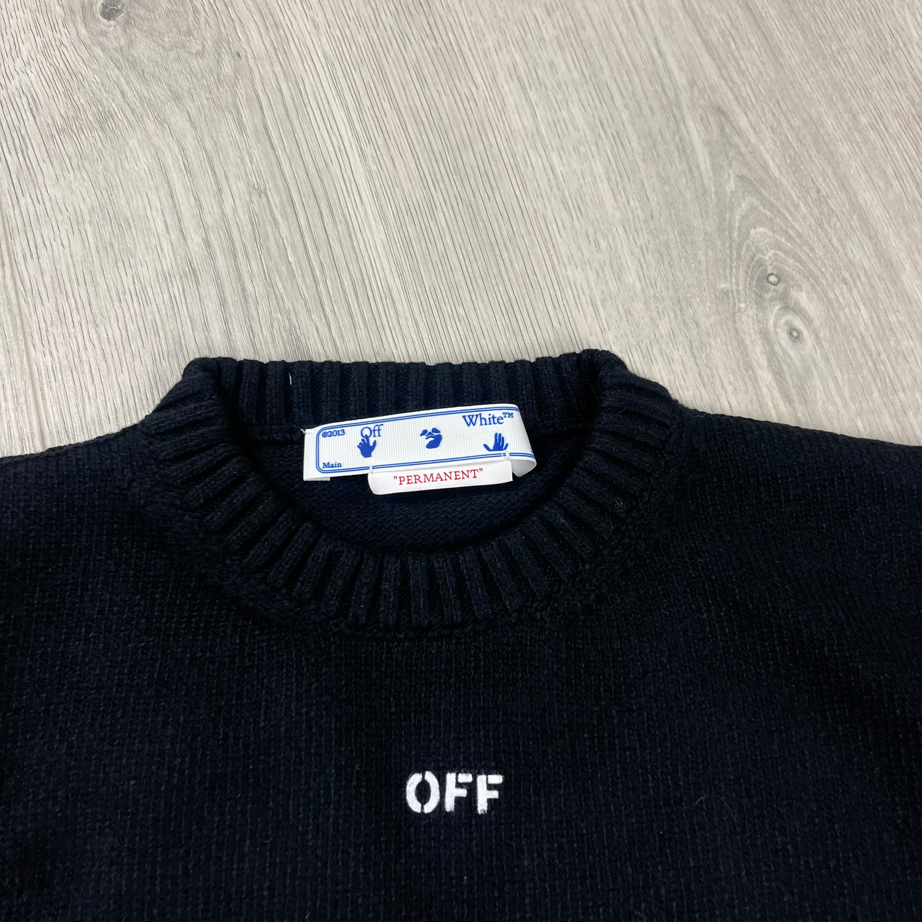 Off-White Knit Sweatshirt - Black