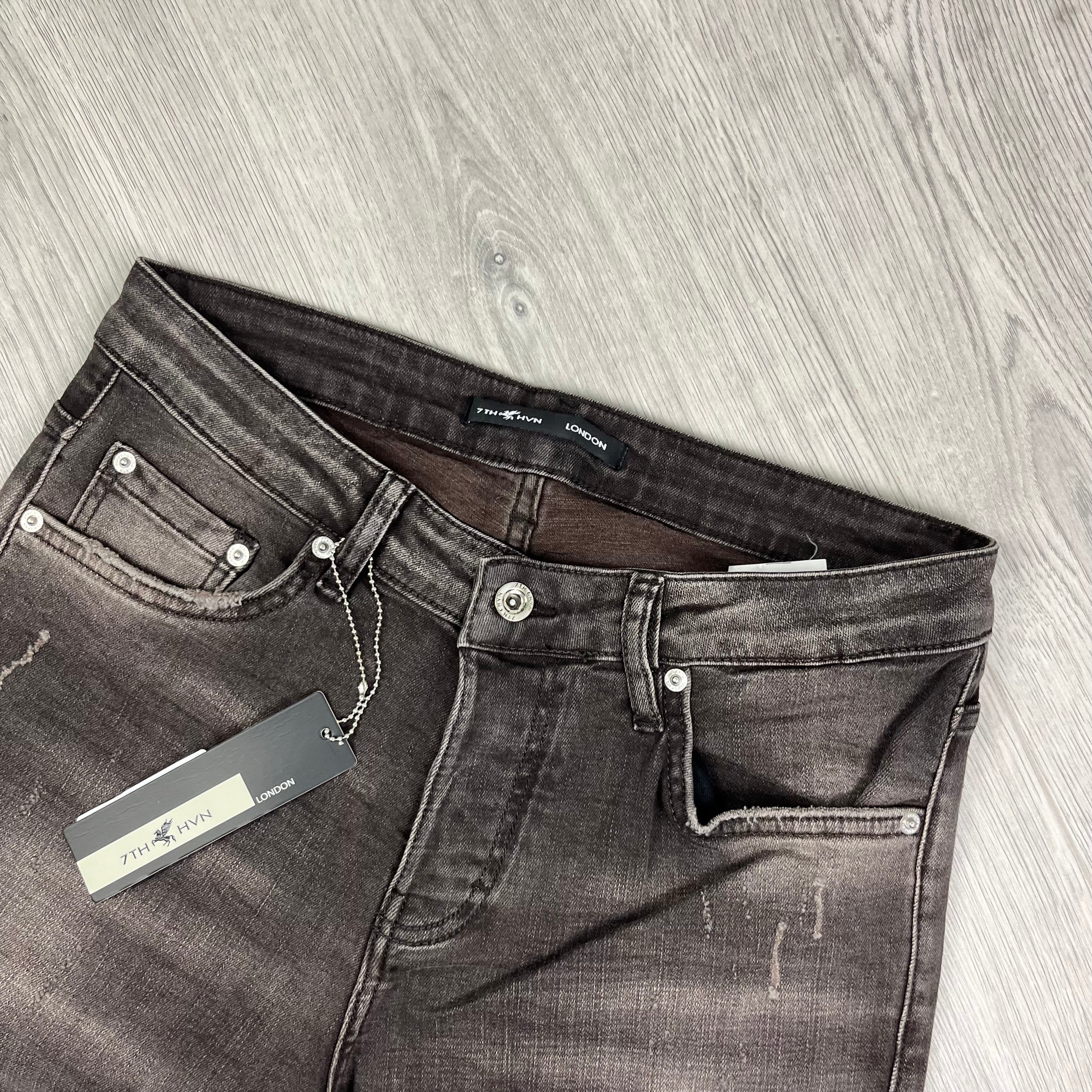 7TH HVN Slim Jeans - Brown